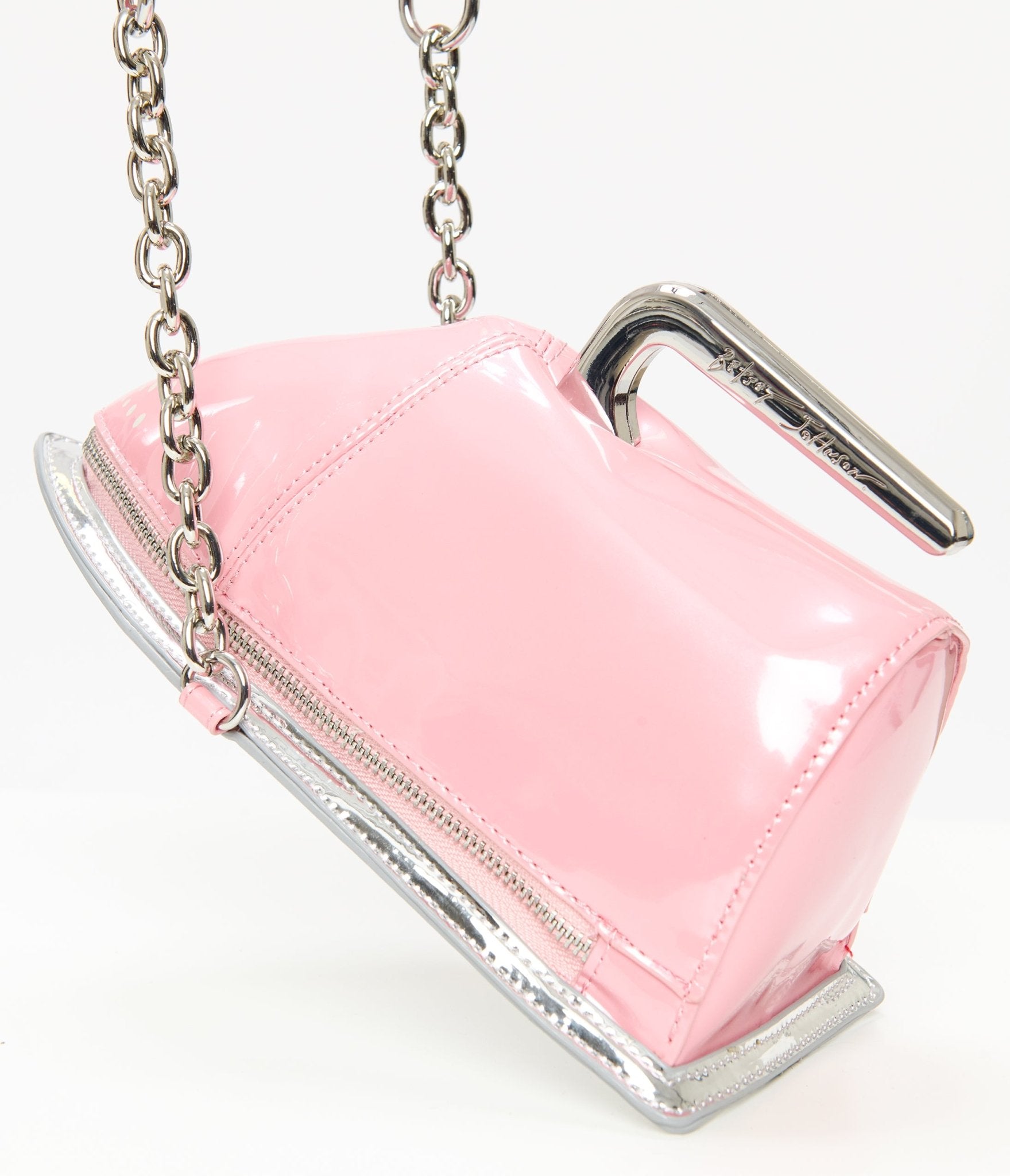 Betsey Johnson Pink Iron Crossbody Bag