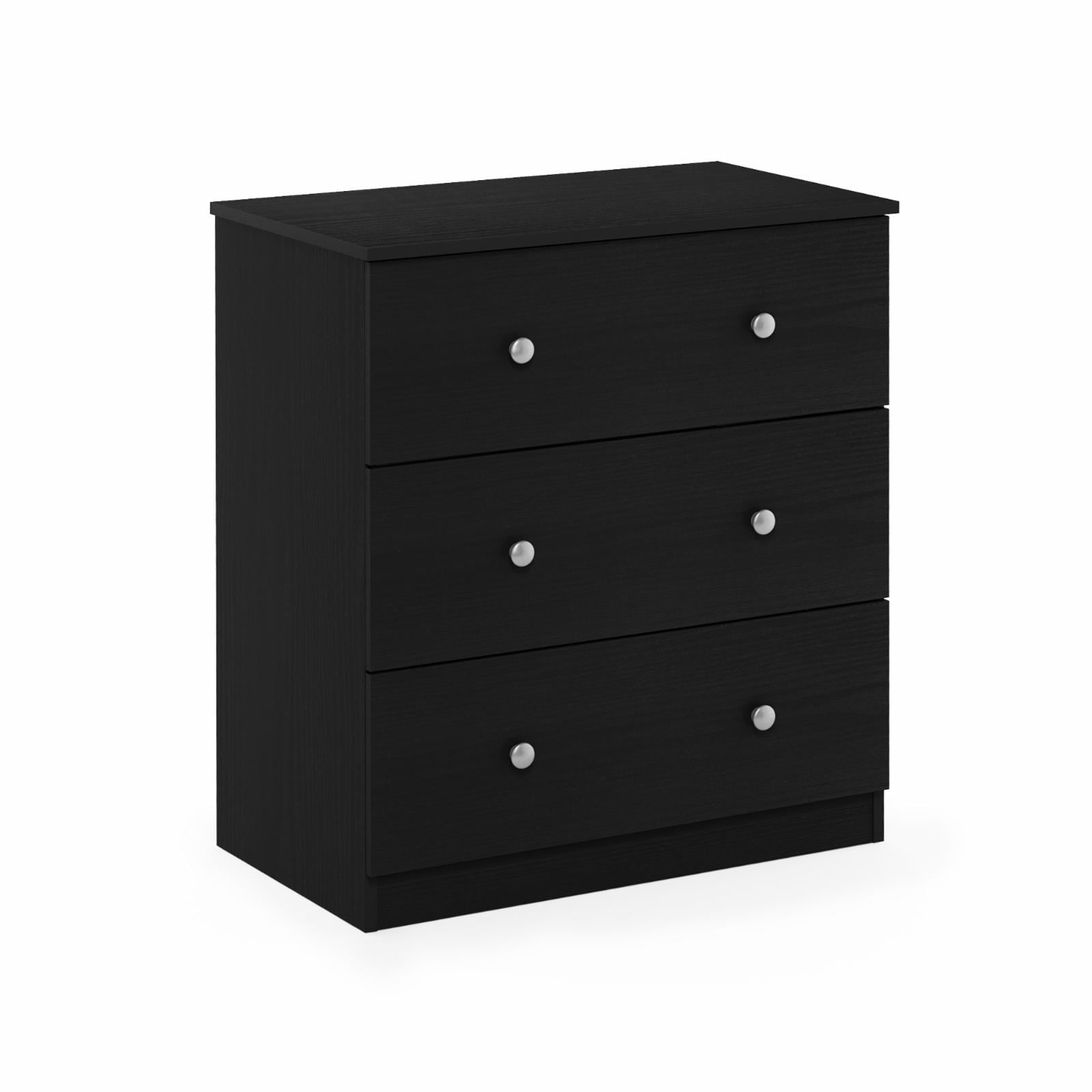 Furinno 19154AM Tidur Simple Design 3-Drawer Dresser, Americano