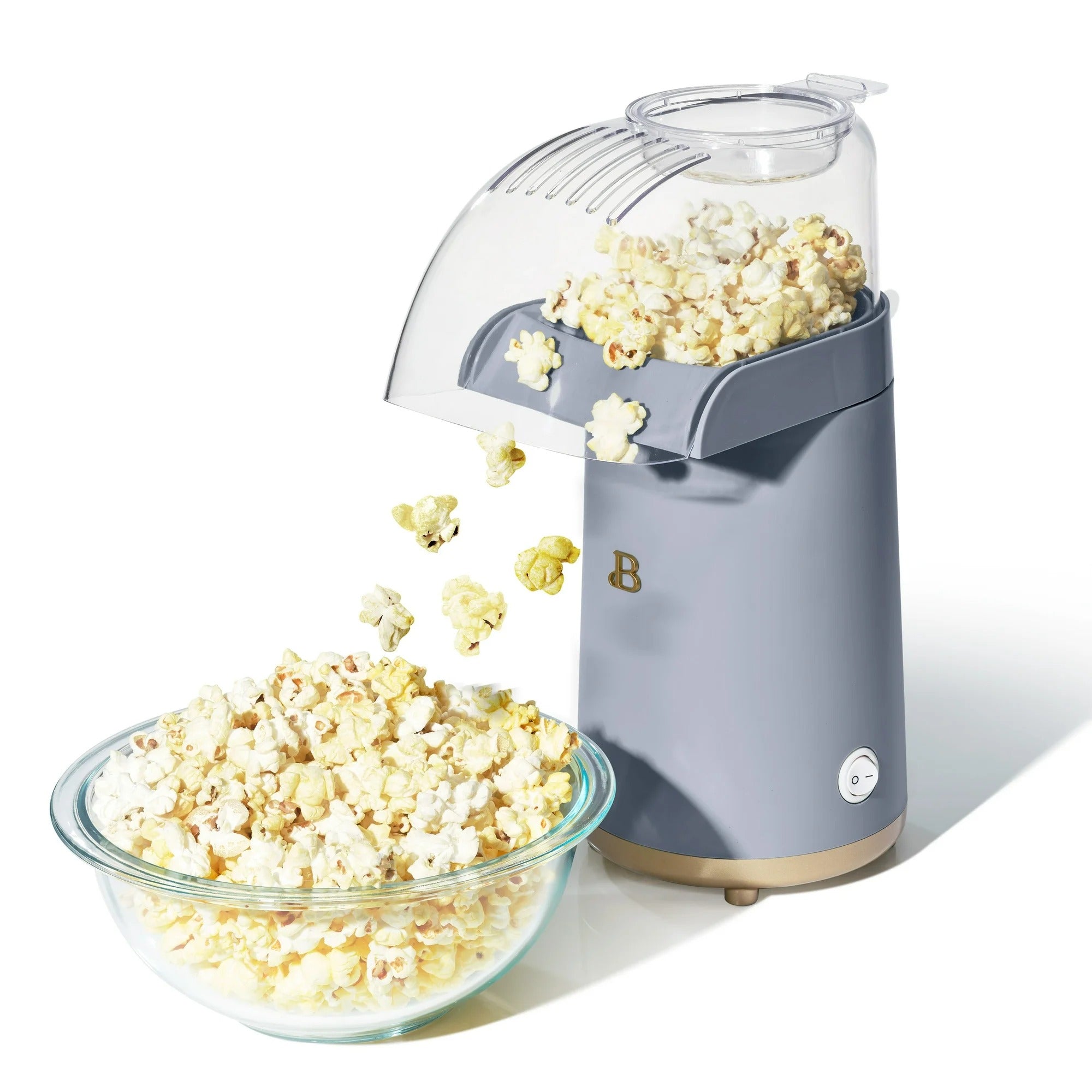 Beautiful 16 Cup Hot Air Electric Popcorn Maker, Cornflower Blue by Drew Barrymore