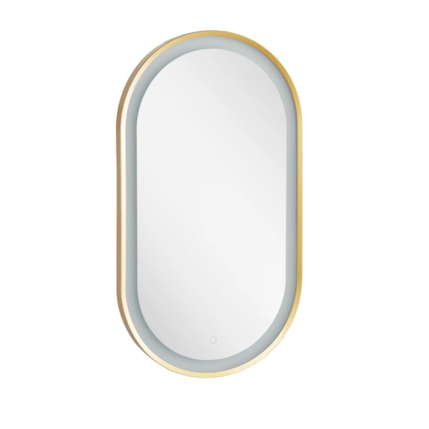 Signature Hardware 485302 Faysel 18 W x 32 H Transitional Oval Framed Bathroom Wall Mirror with LED Lighting