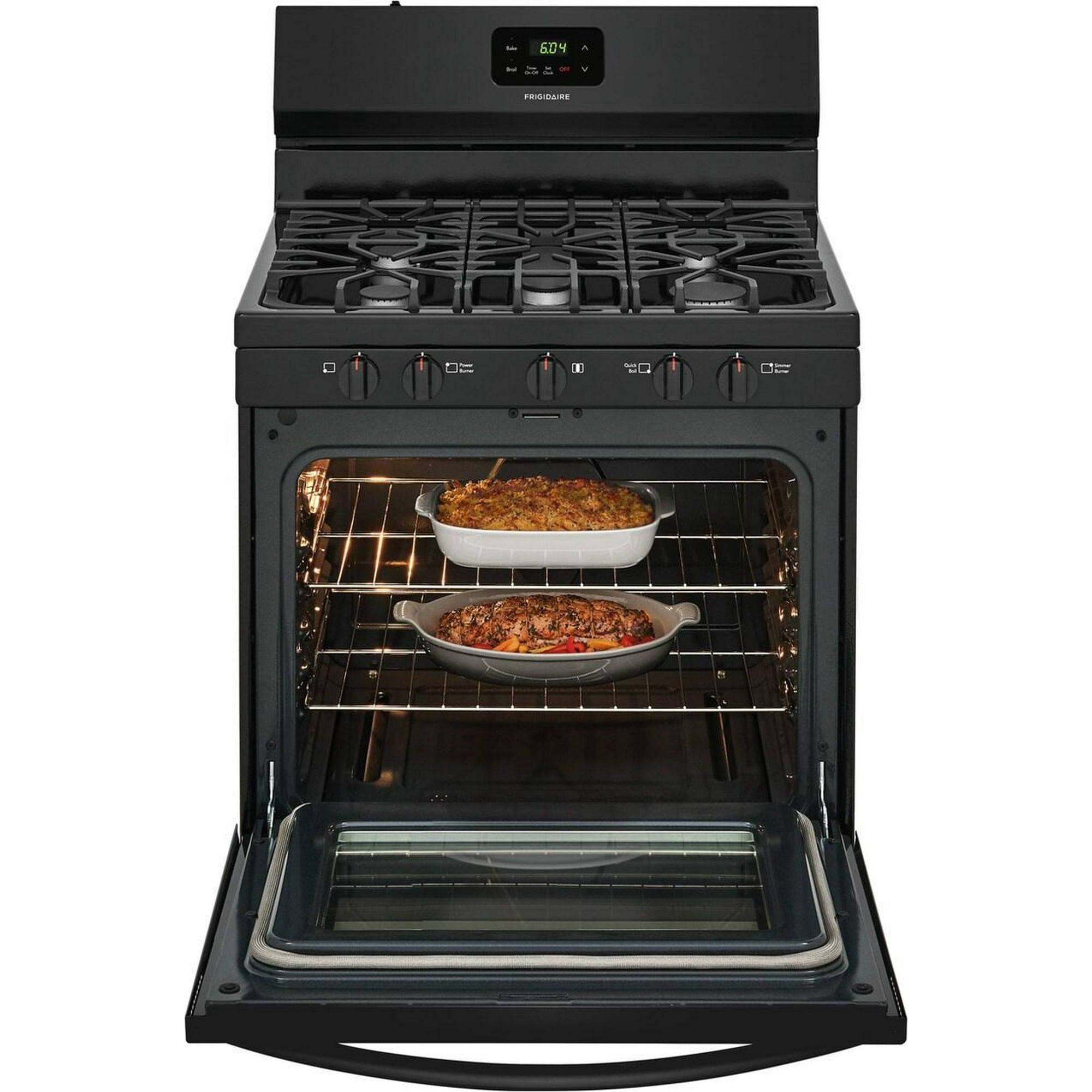 Frigidaire FCRG3052AB 5.0 Cu. Ft. Freestanding Gas Range, Black