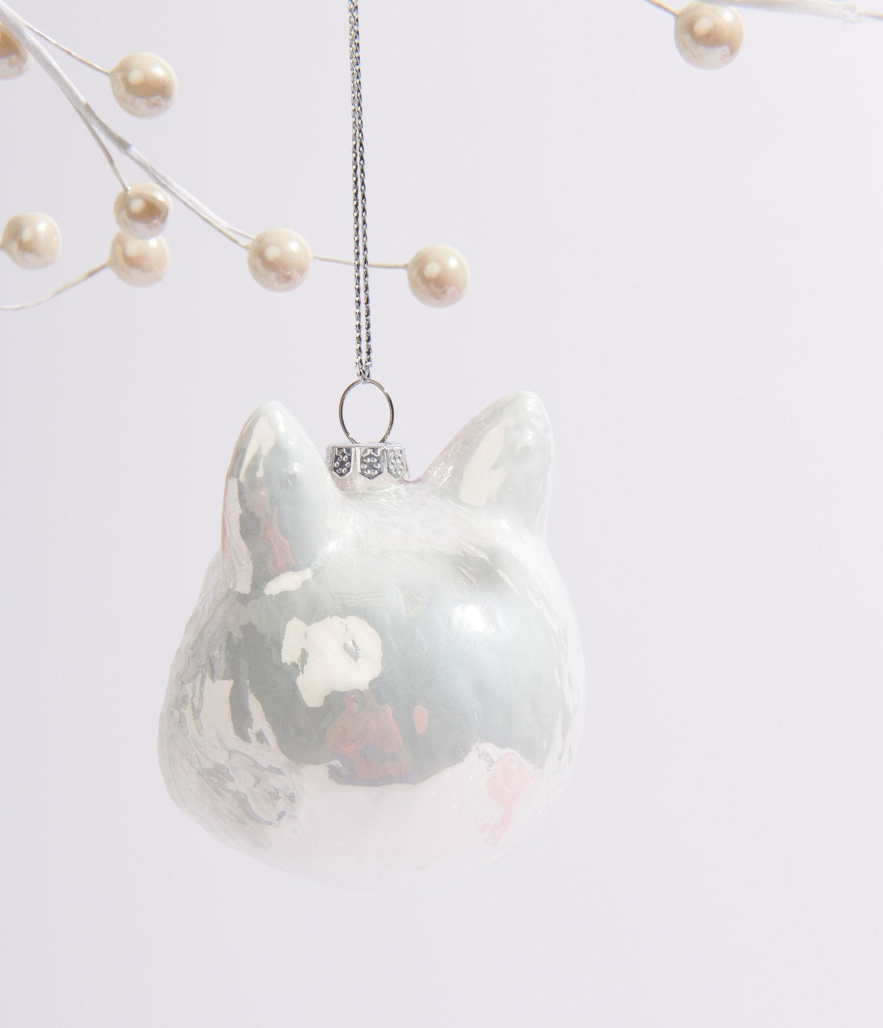 Cody Foster Meowie Bowie Cat Glass Ornament