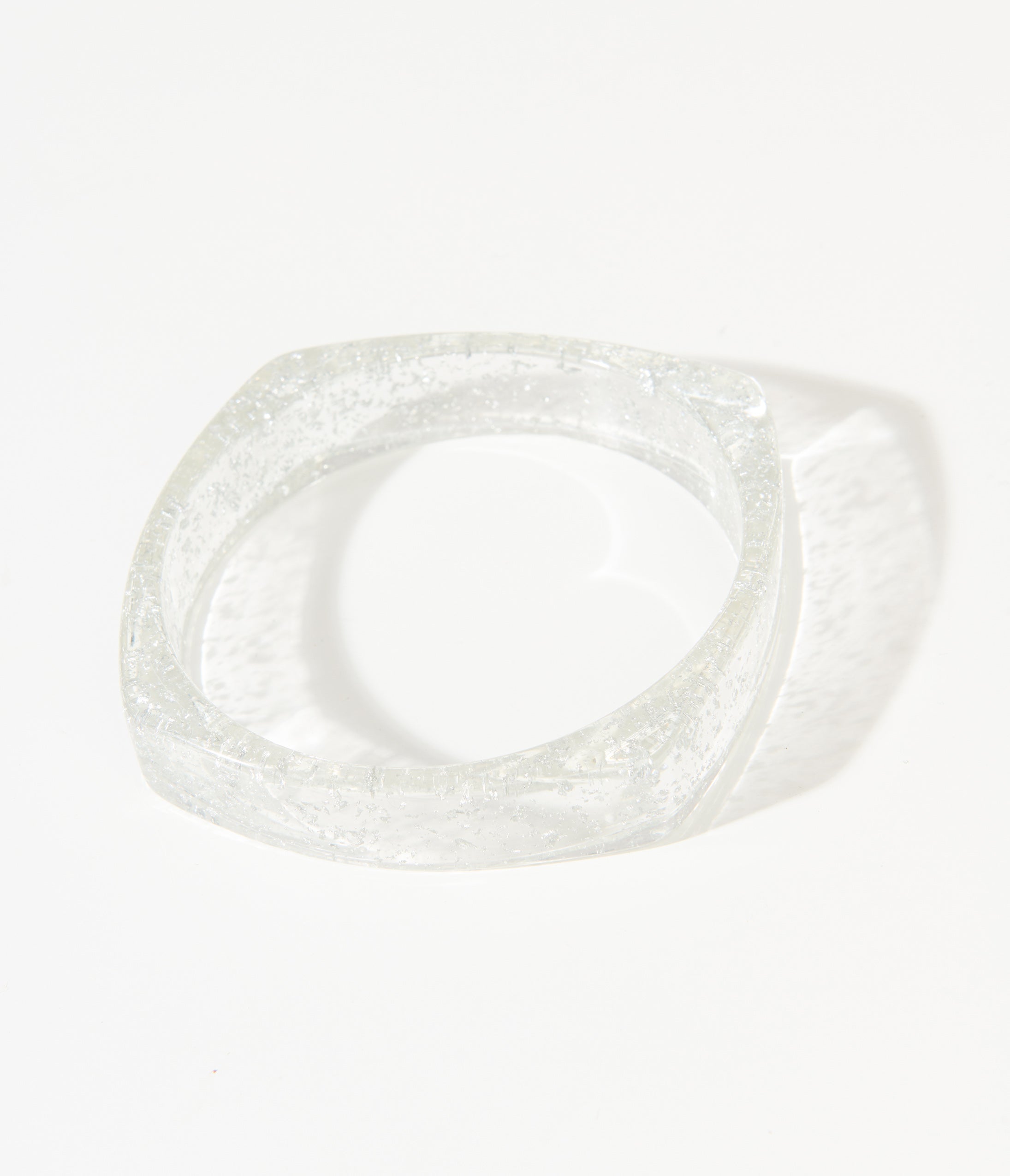 Clear Oversized Bangle Bracelet