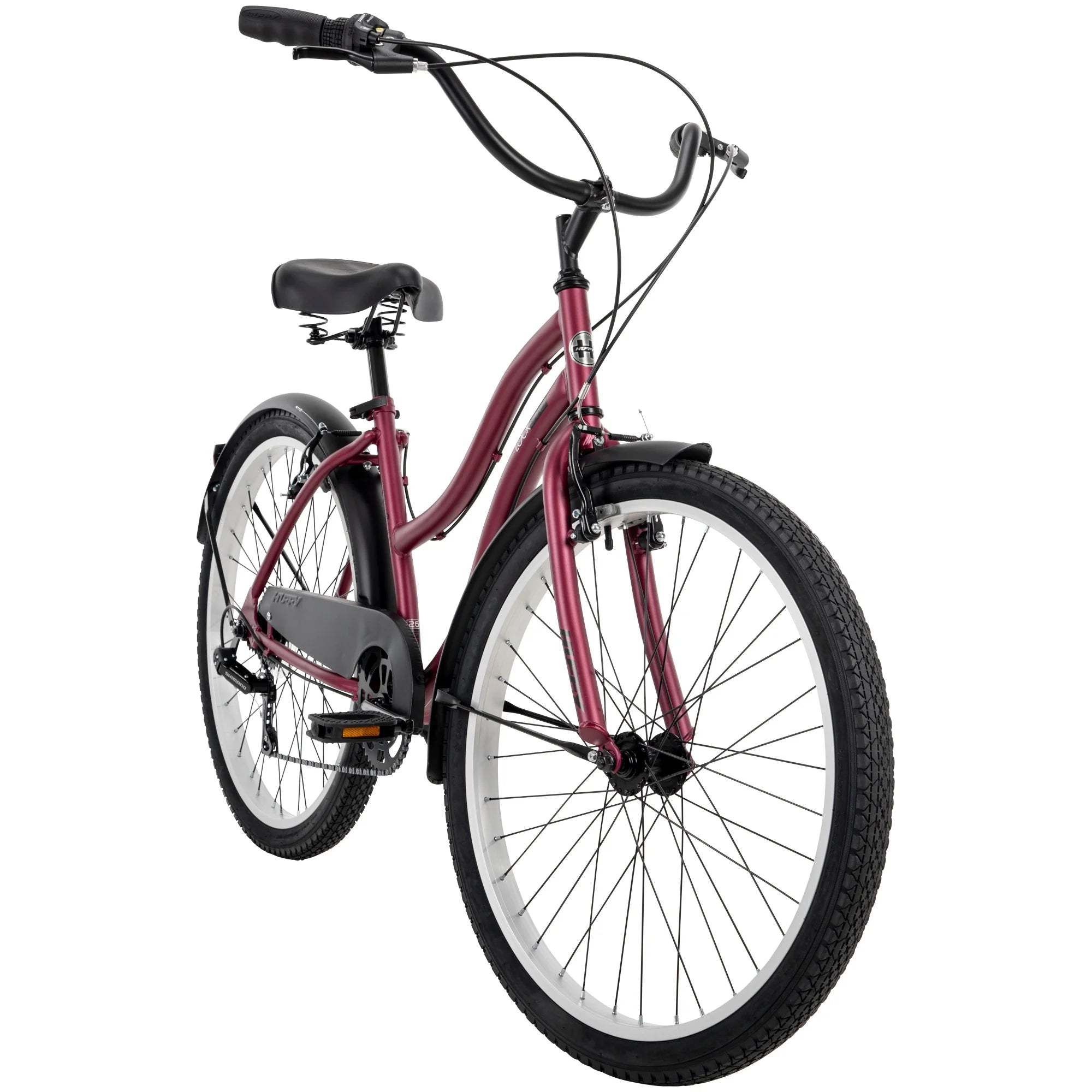 Huffy 56512 Lockland Cruiser Bike, 26 Wheels, 7-Speeds, Pink