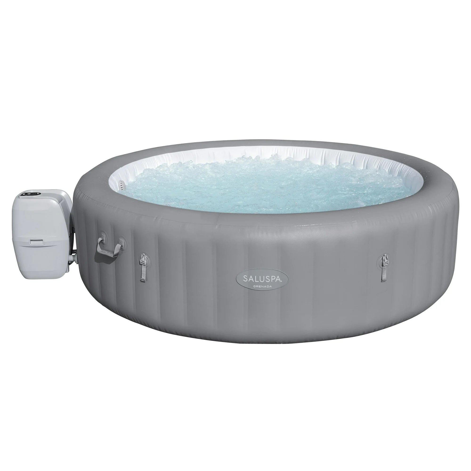 SaluSpa 60244E Grenada AirJet Inflatable Circle Hot Tub Spa 6-8 Person with Pump