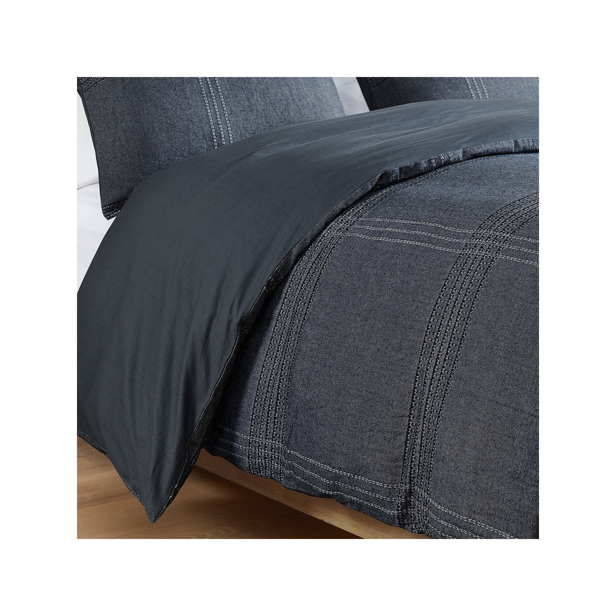 Croscill Anders 3-Pc. Duvet Cover Set - Charcoal