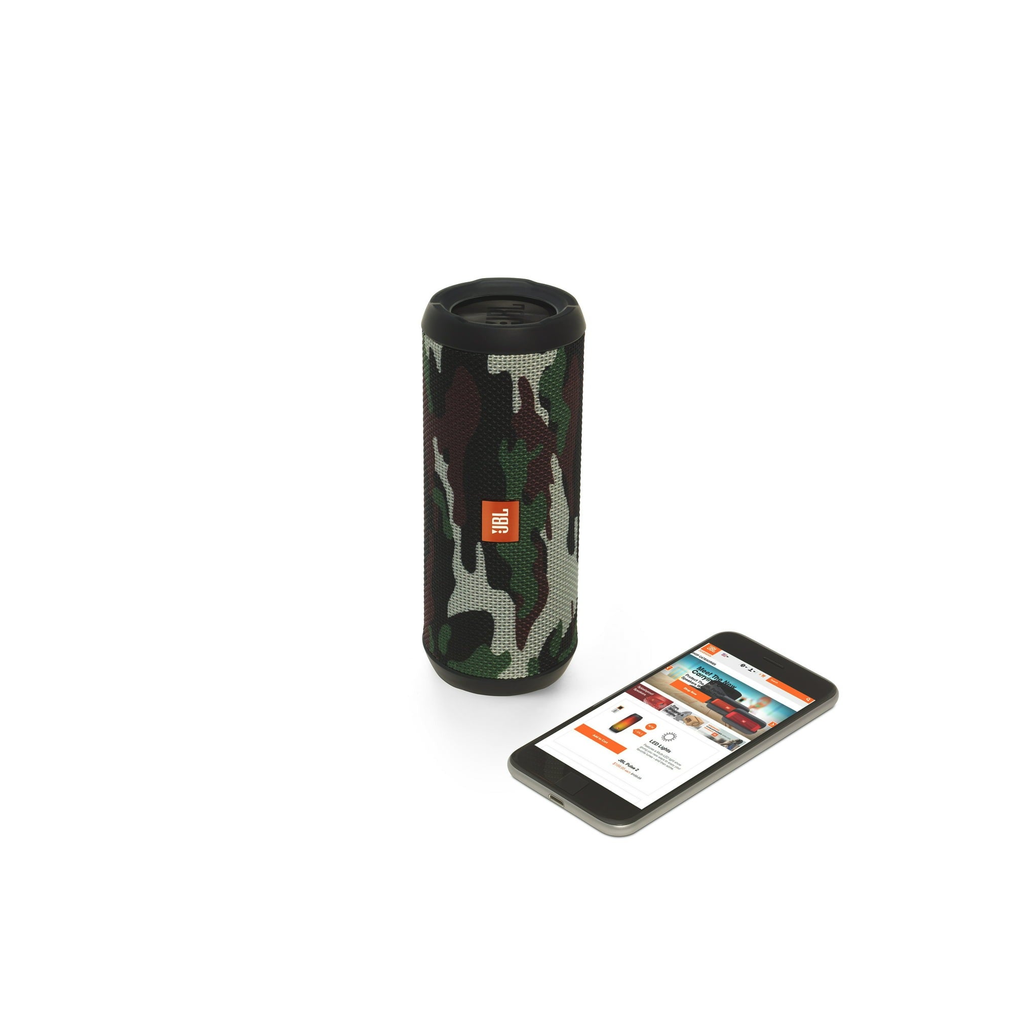 JBL JBLFLIP6SQUADAM Smart Flip 6 IP67 Portable Bluetooth Speaker, Camo