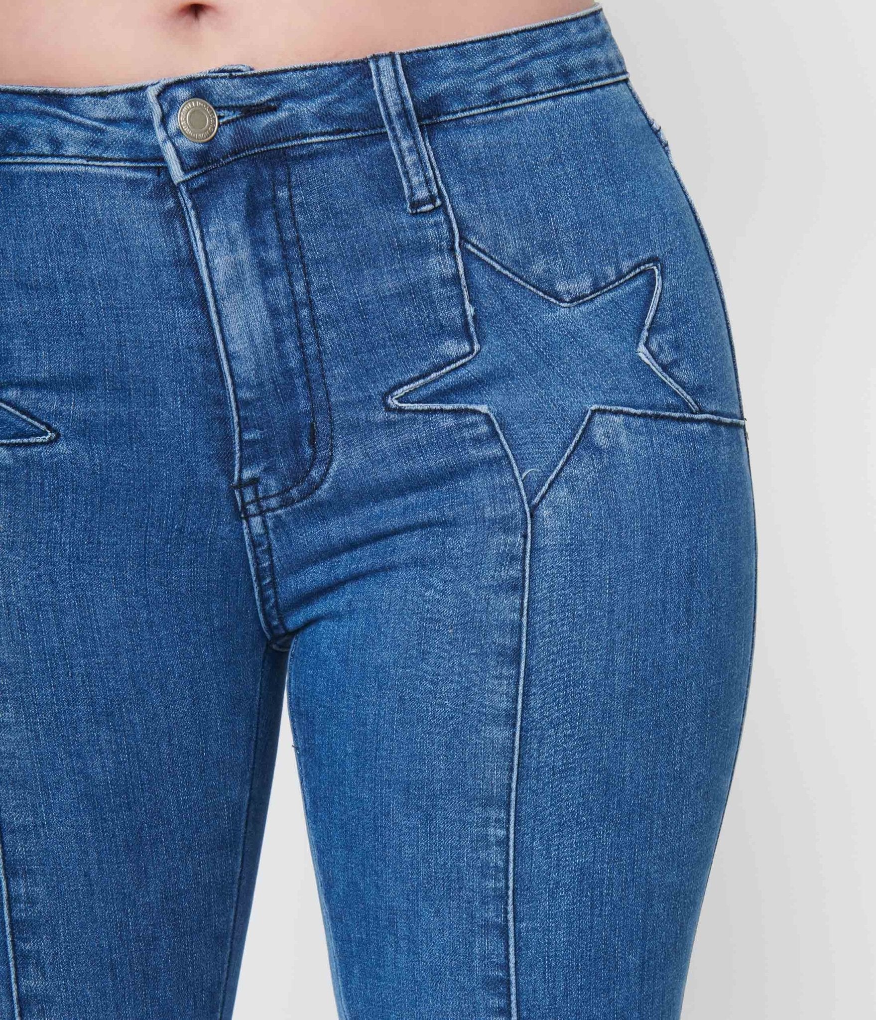 1970s Medium Denim Star Jeans