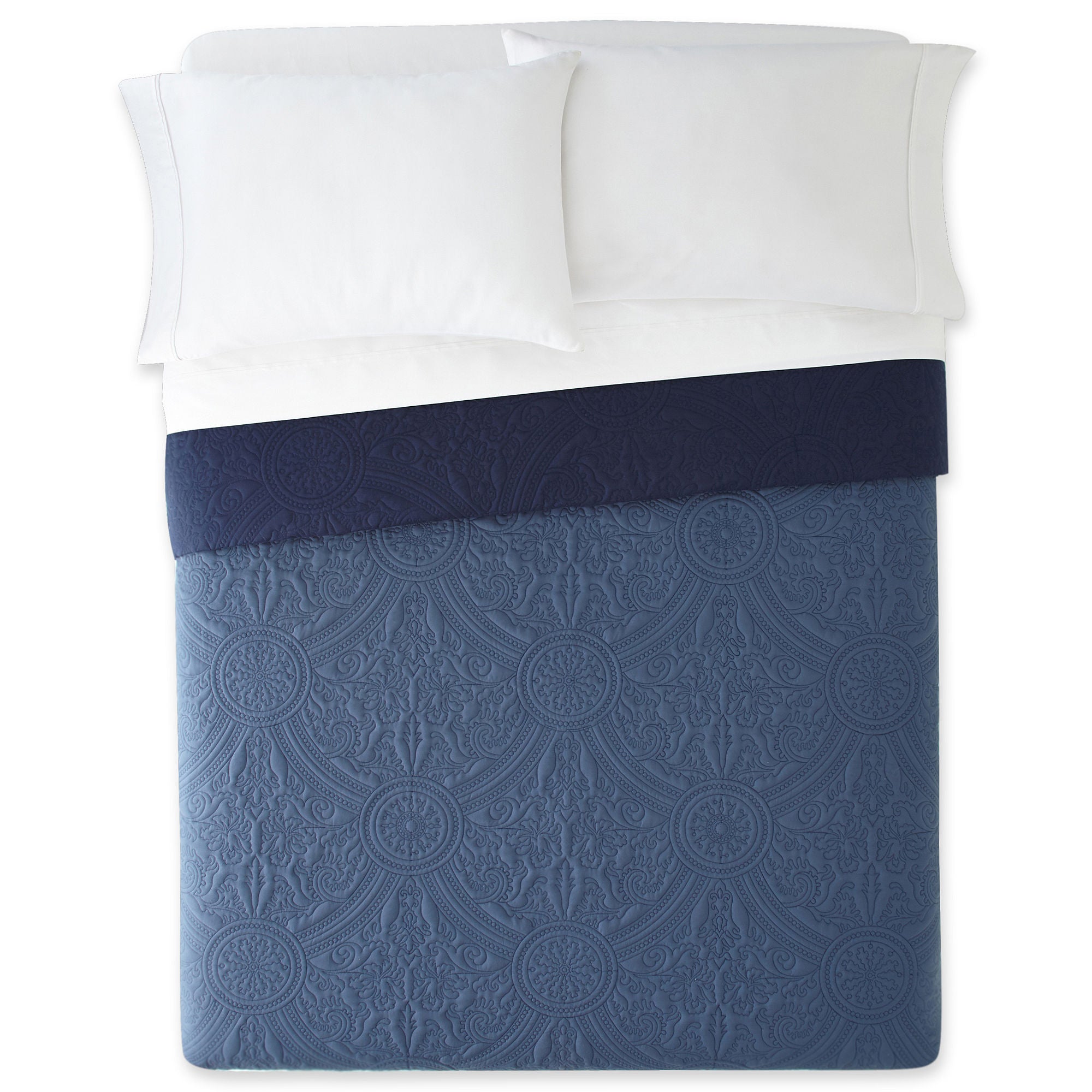 Vue Bensonhurst Bedspread Blue - Full