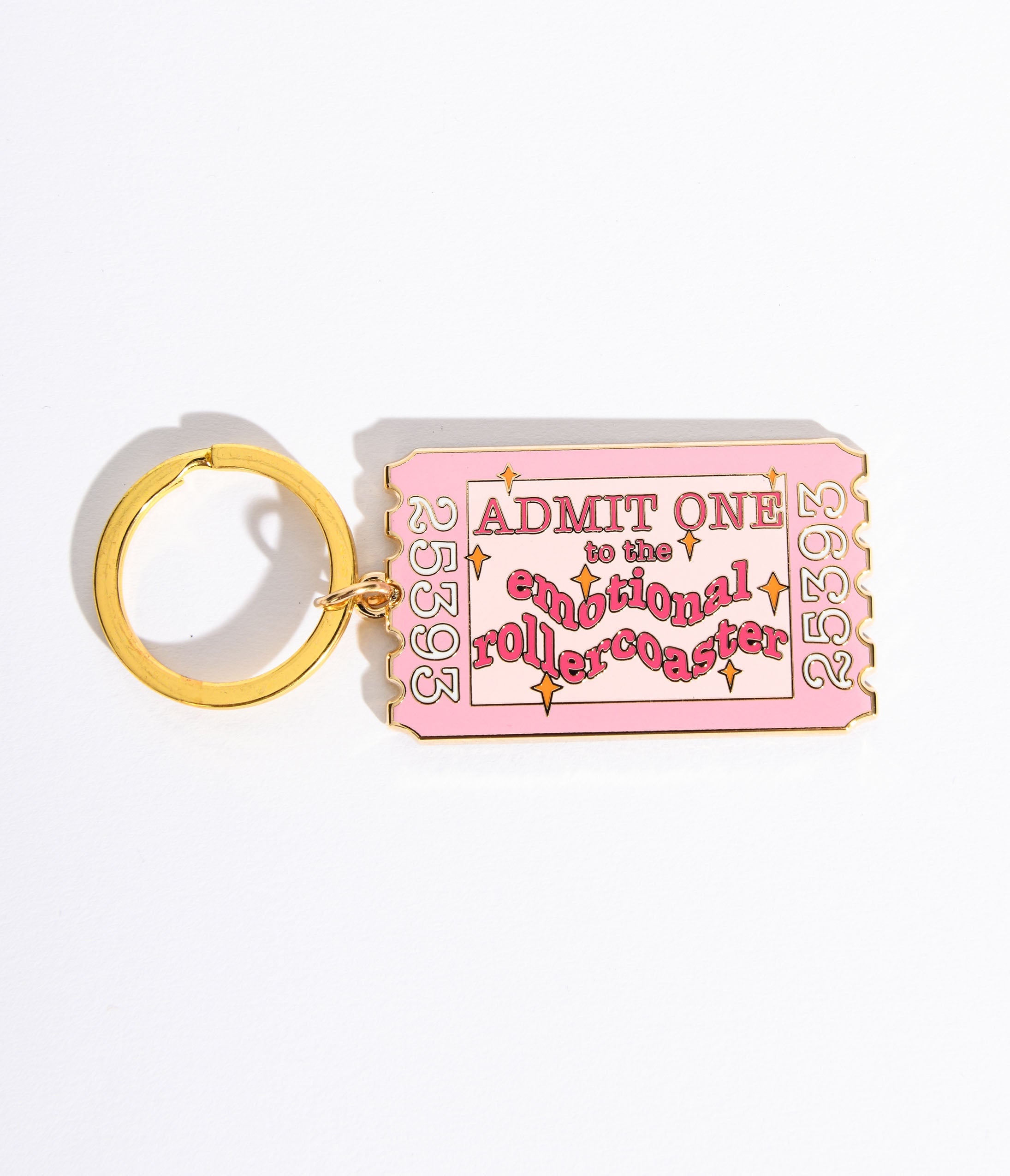 Emotional Rollercoaster Ticket Keychain