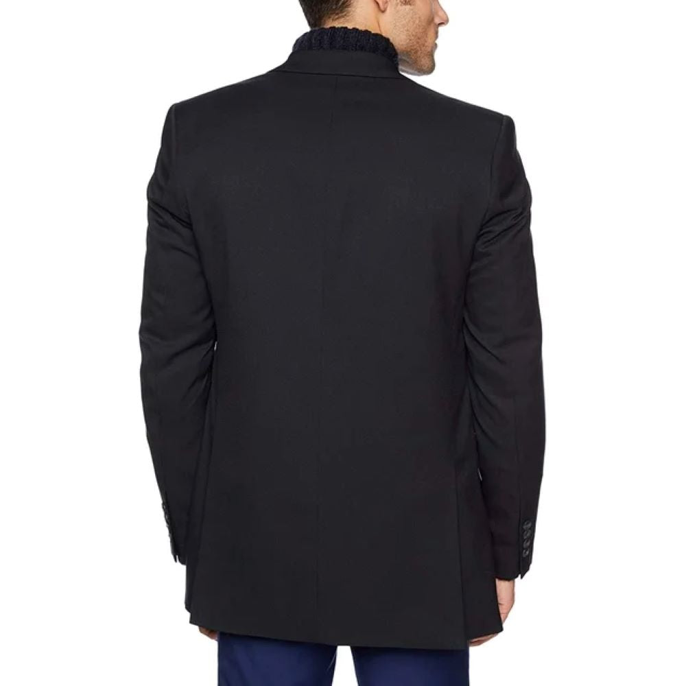 Haggar HZ70294 Men's Travel Performance Twill Tailored Fit Suit Separate Coat, Black 46