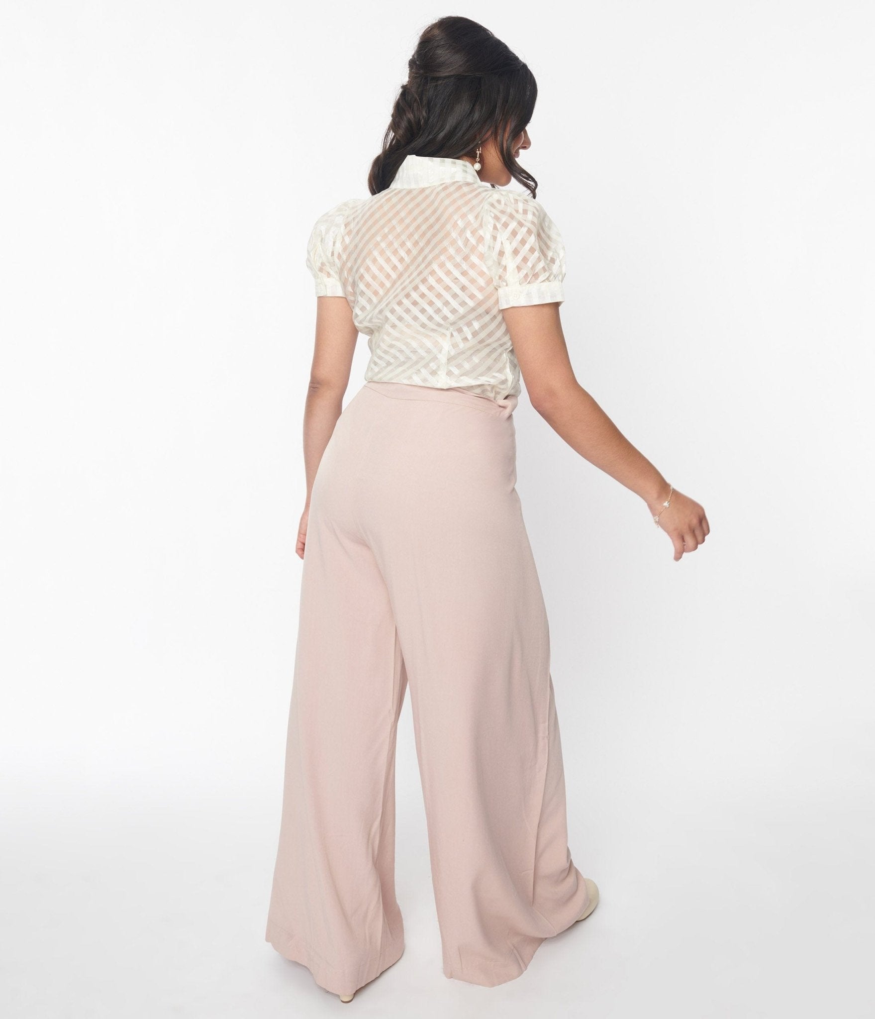 Blush Pink Harem Palazzo Pants