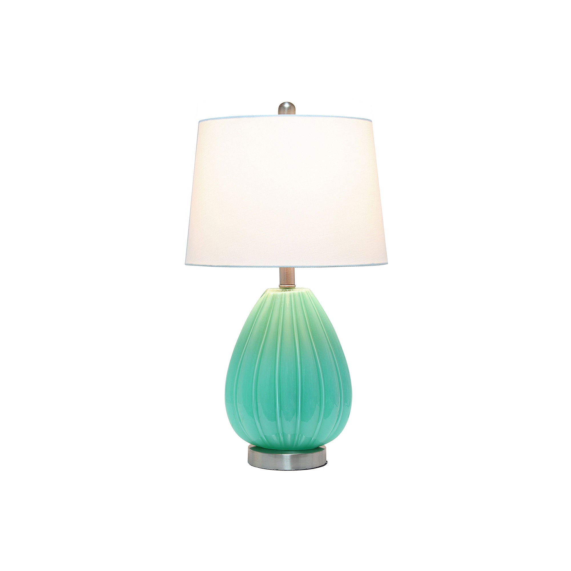 Asstd National Brand Pleated Table Lamp - SEAFOAM ONE SIZE