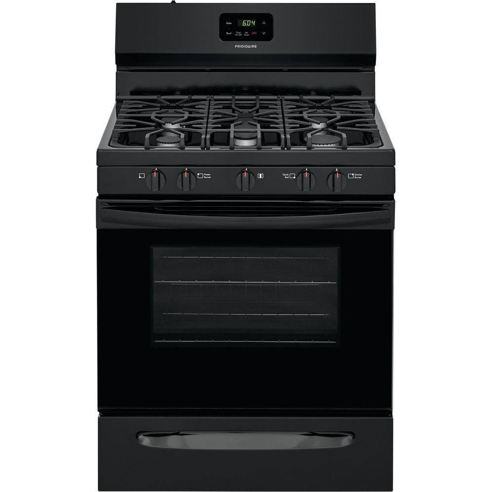 Frigidaire FCRG3052AB 5.0 Cu. Ft. Freestanding Gas Range, Black