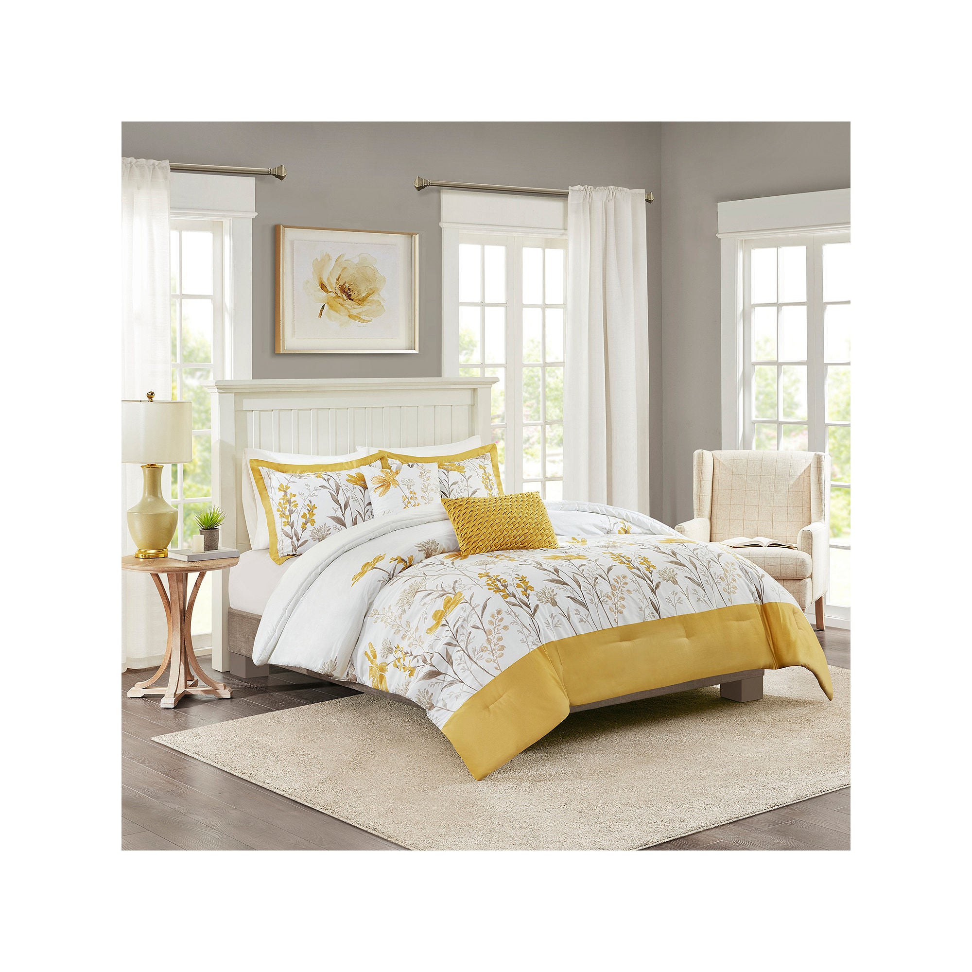 Harbor House Meadow 5-Pc. Midweight Comforter Set - Yellow