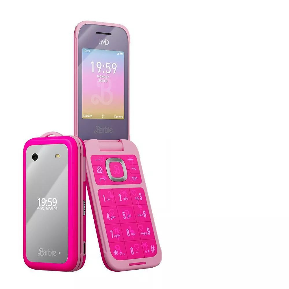 HMD TA-1420 Barbie 2.8'' 4G LTE 512MB RAM 4GB Storage 1.3 GHz Processor Speed Unlocked GSM Cellphone, Pink