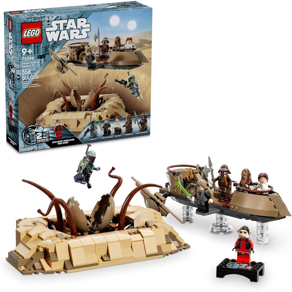 LEGO 6470456 Star Wars Desert Skiff & Sarlacc Pit Building Set 75396, 558 Pieces