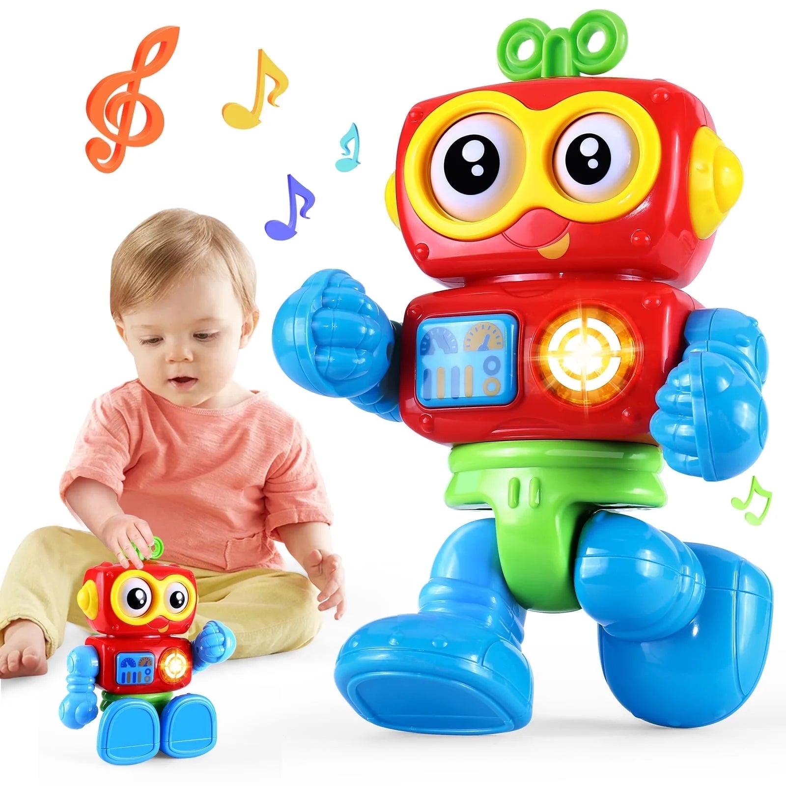 Yerloa Toys for 1 Year Old Boy Birthday, Robot Baby Toys