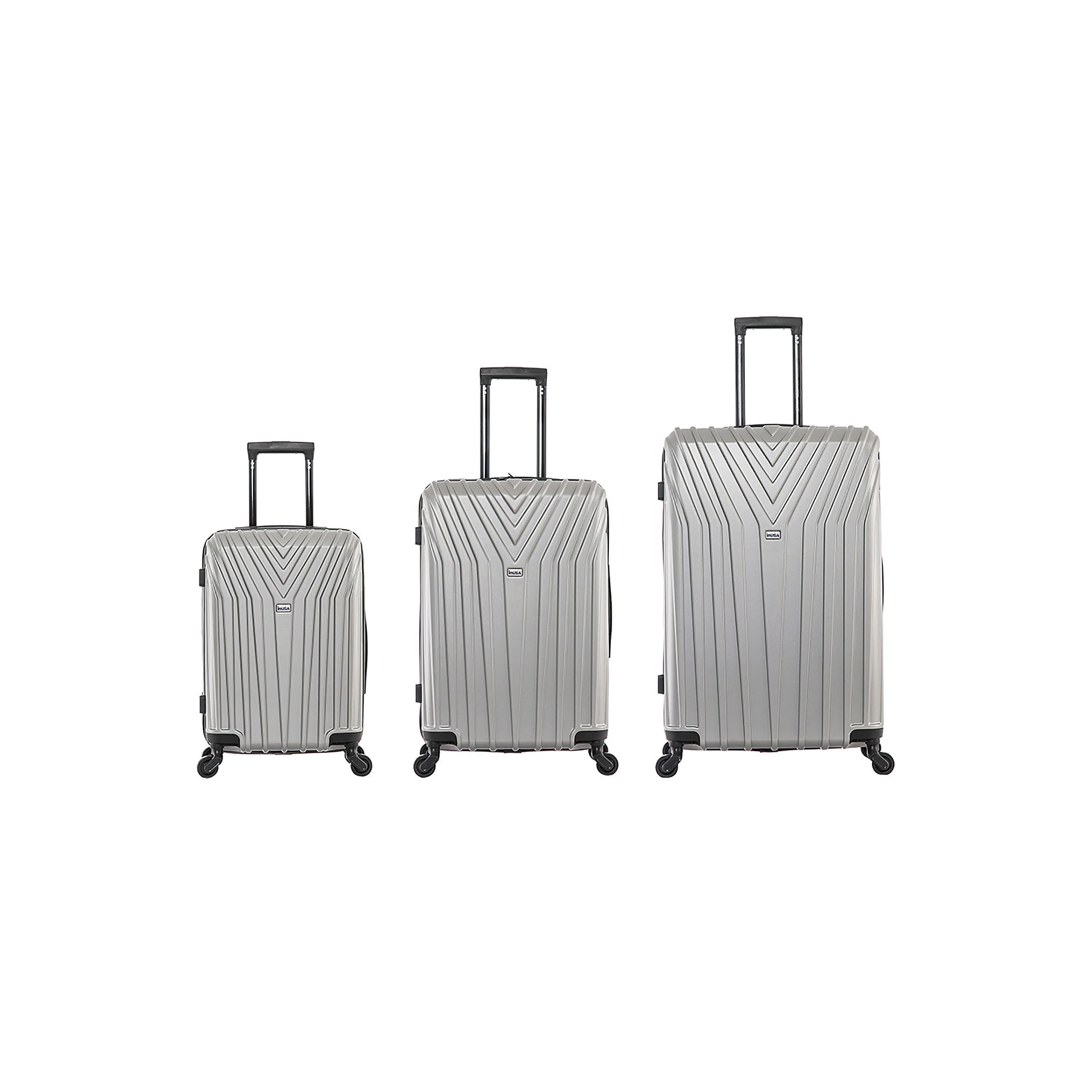 Inusa Vasty 3-Pc. Hardside Lightweight Spinner Luggage Set - GRAY ONE SIZE