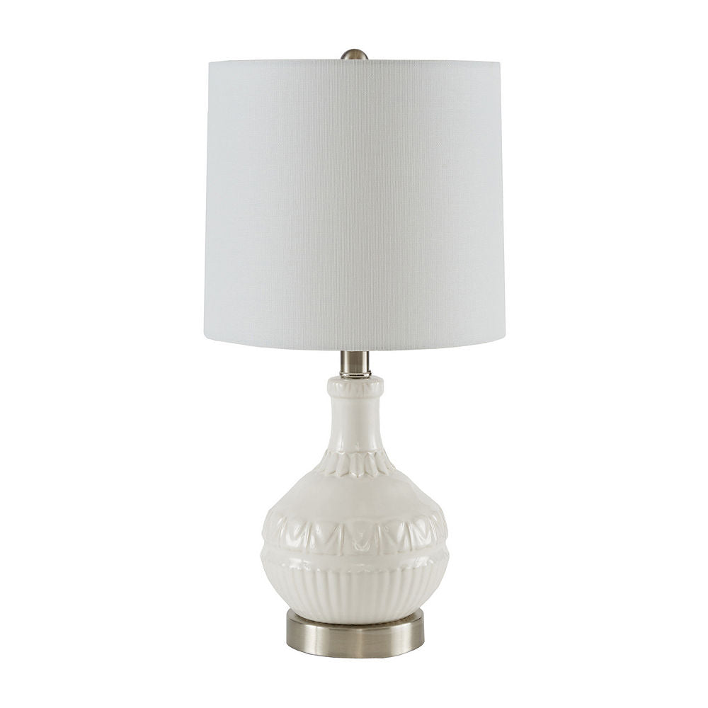 510 Design Gypsy Table Lamp:White:One Size