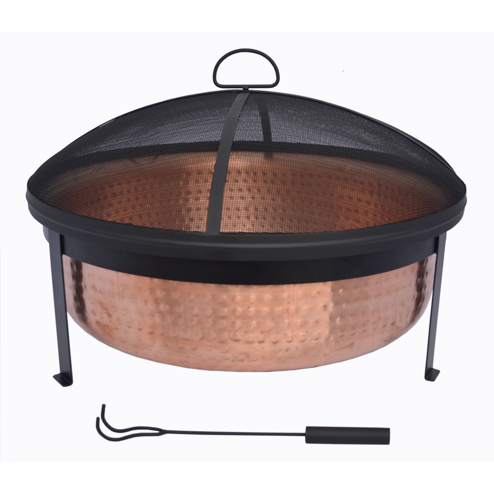 Better Homes Gardens BHS230000355846 Wood Burning Copper Fire Pit, 30-inch