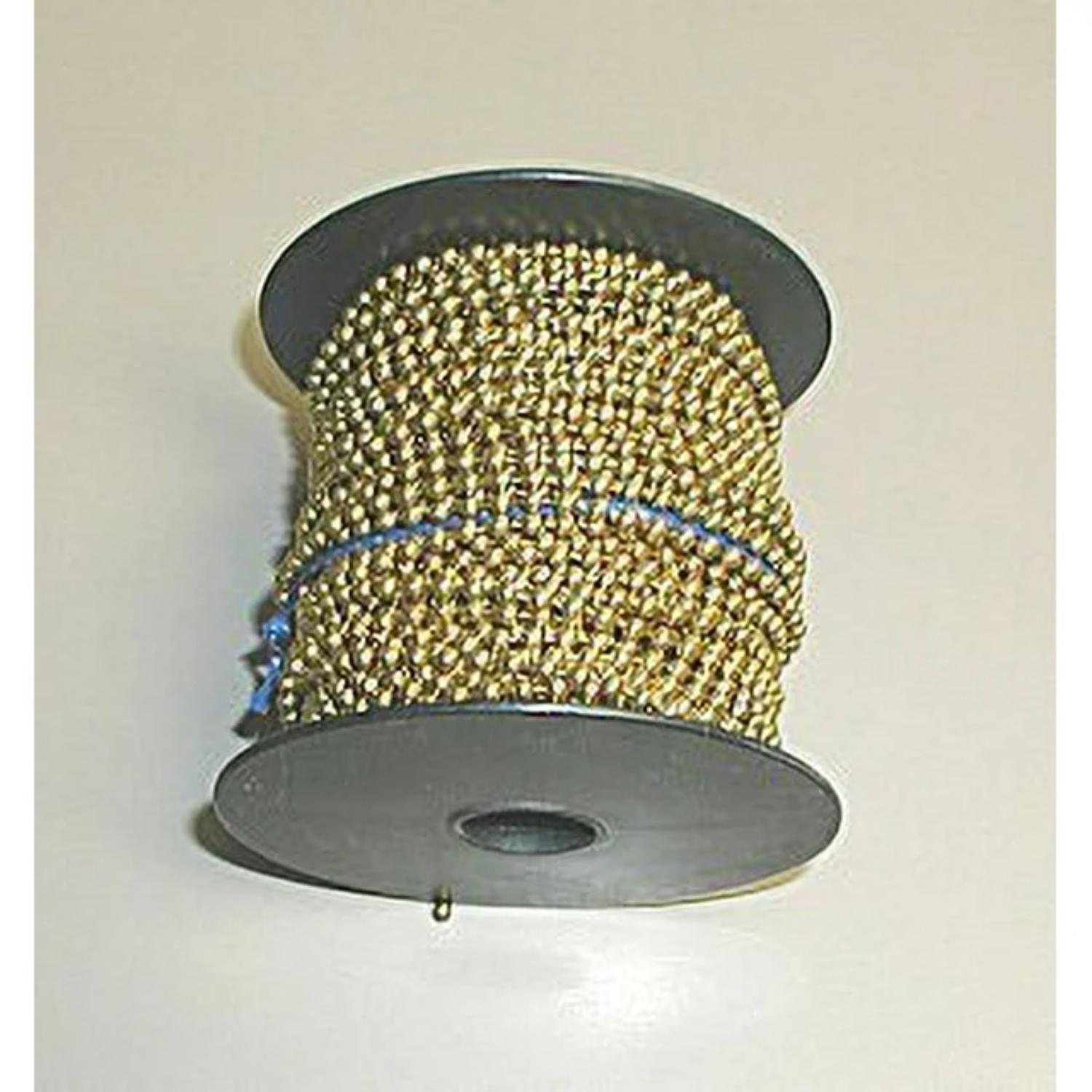 Lucky Line Products 31800 Beaded Chain Spool 100 ft L Brass 31800