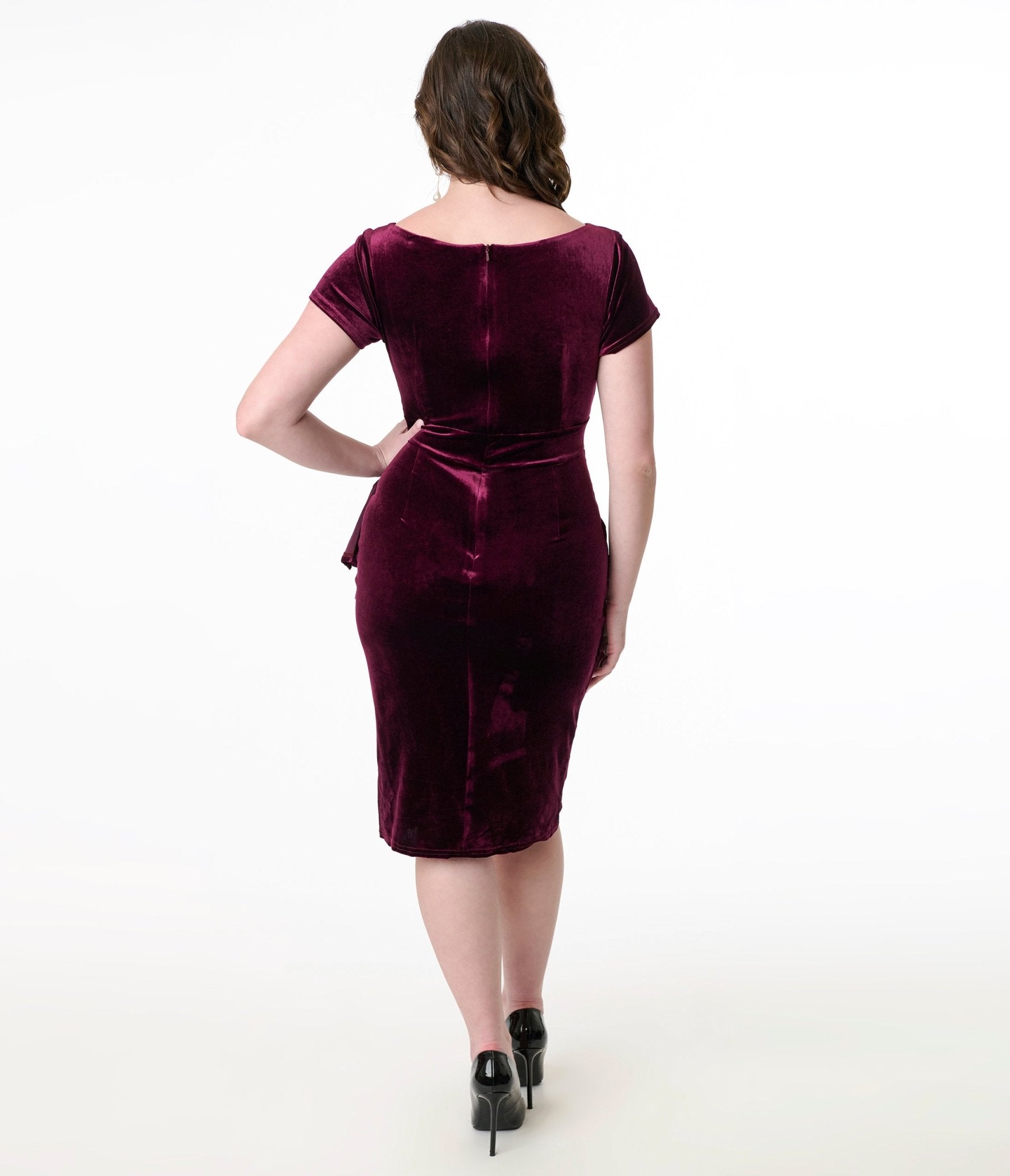 Plum Velvet Elsie Dress