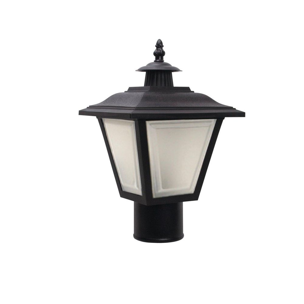 Liteco FT231-LE800C-BF 12-1/2 in. Non-Metallic LED Outdoor Post-Top Fixture Lighting in Black