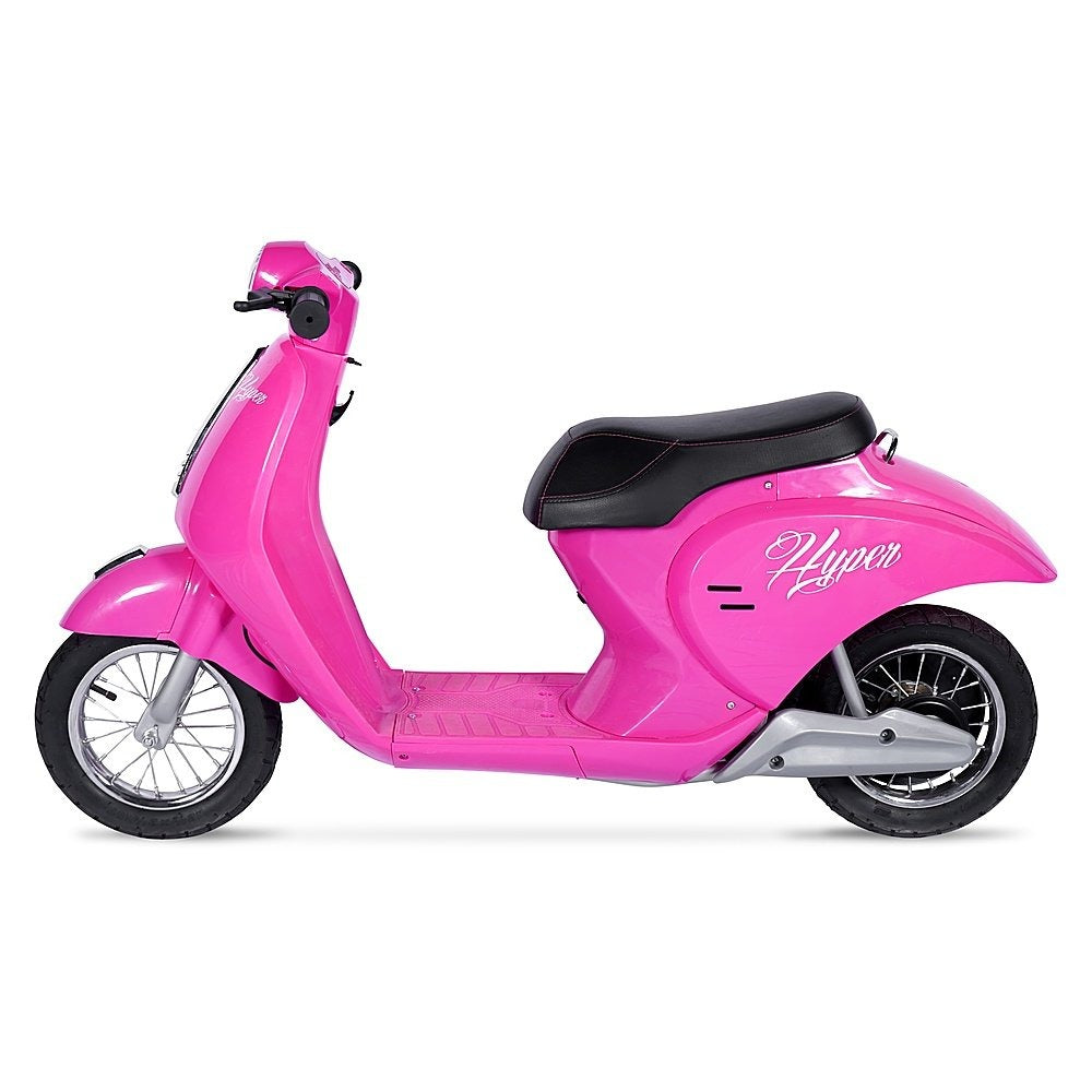 Hyper Hyp-Scr-1021 Retro Ride-On Powered Scooter With Easy Twist Throttle & 14MPH Max Speed - Pink