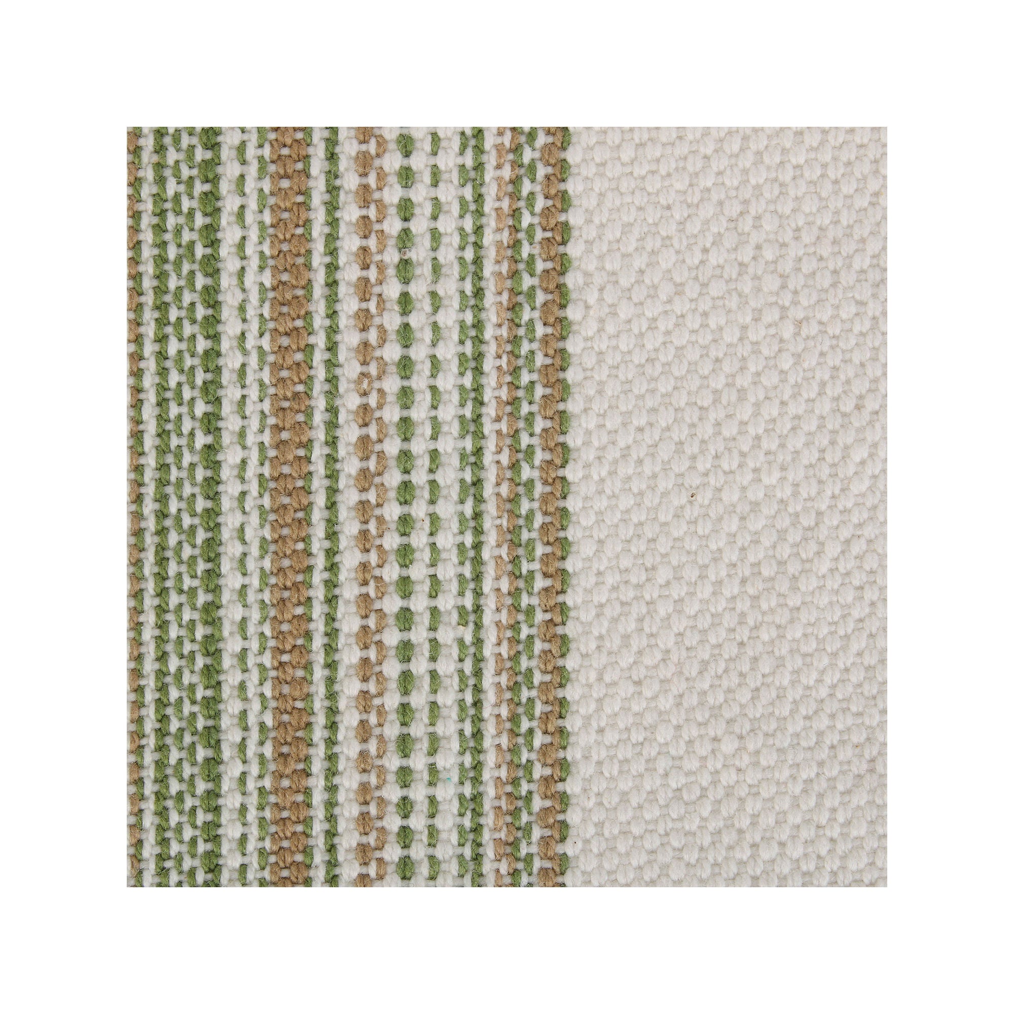 Design Imports Striped Fringed 6-Pc. Placemat - GREEN ONE SIZE