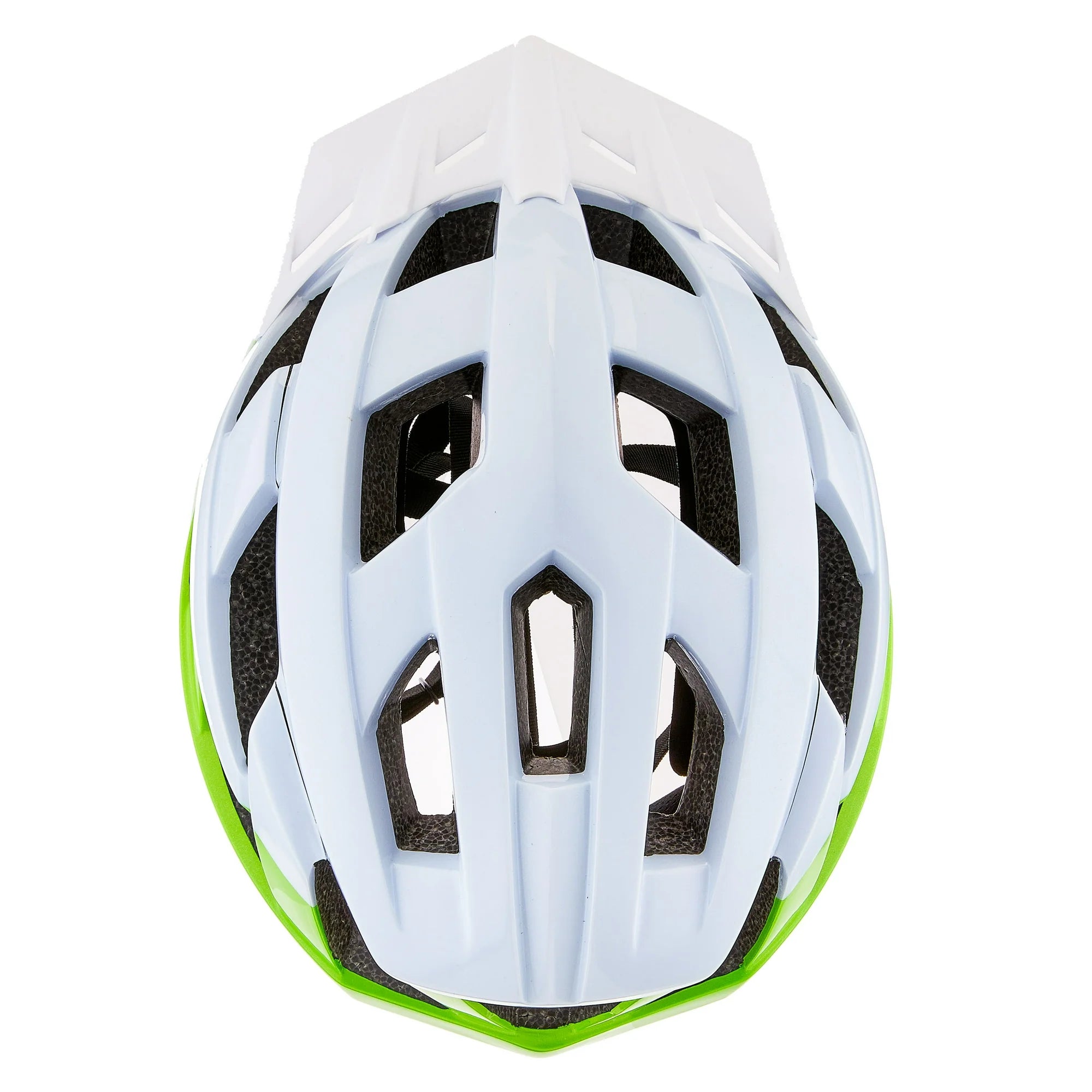 Ozark Trail 4676 Adult Bike Helmet, White and Lime Green (Ages 14+), Single