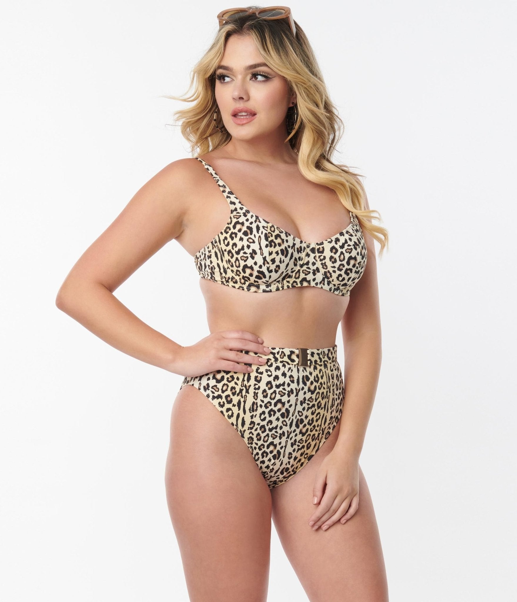 Kingdom & State Leopard Print Swim Bottom