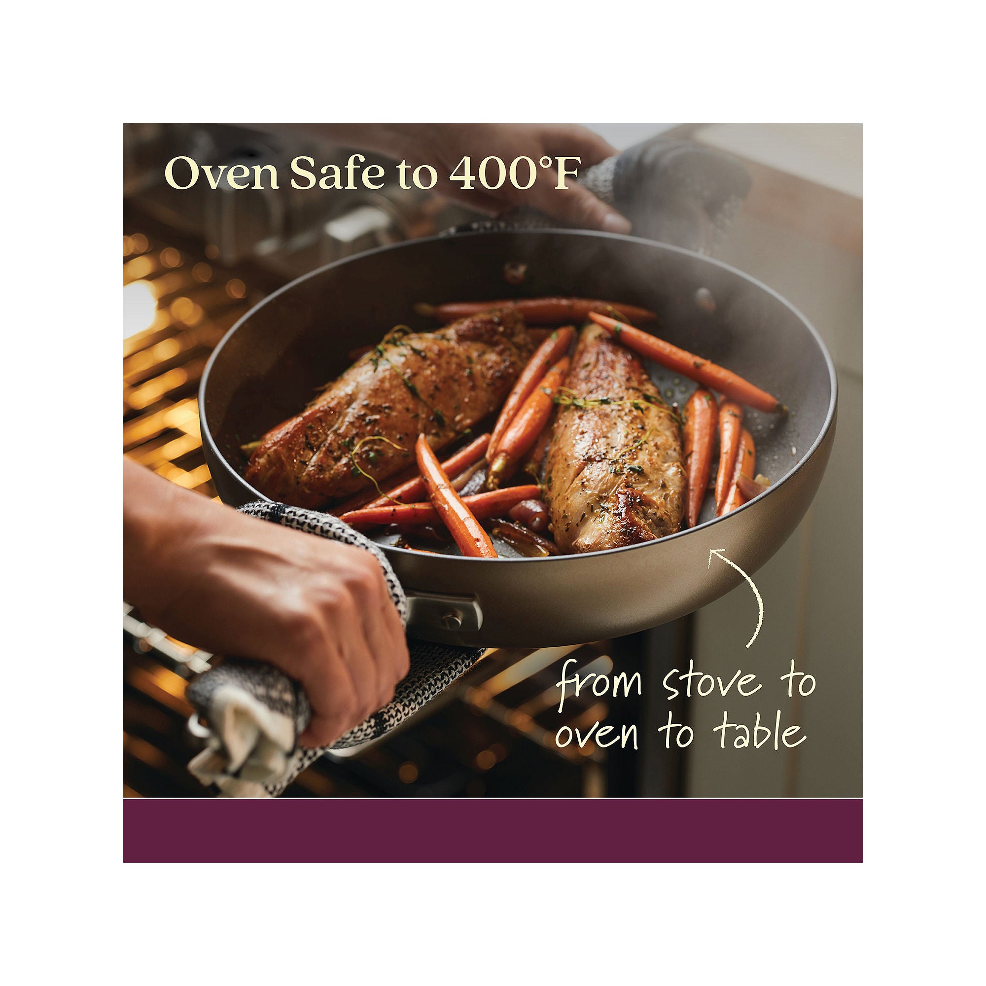 Anolon Advanced Home Hard Anodized 5-Qt. Saute Pan With Lid And Helper Handle - BRONZE ONE SIZE