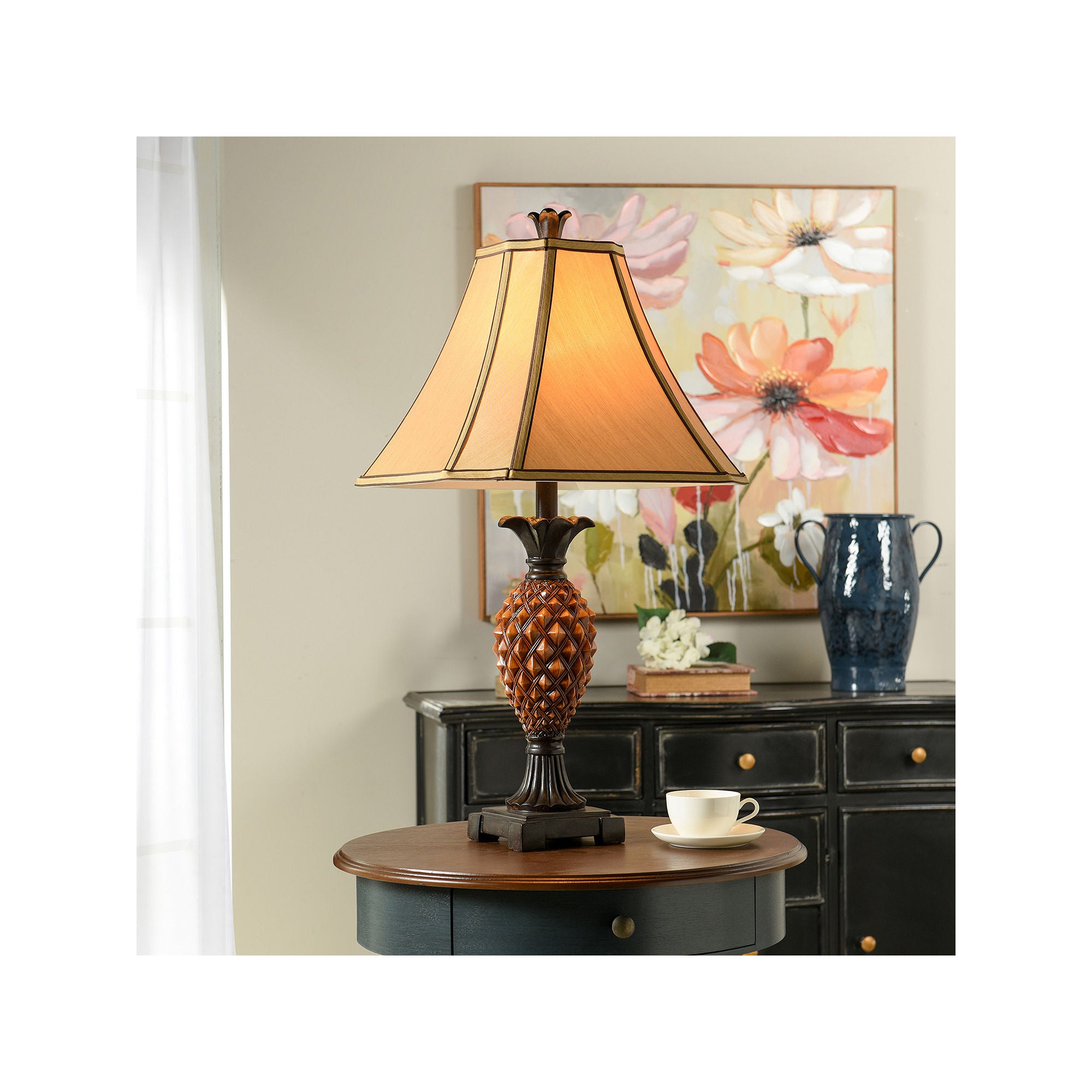 Stylecraft 29 Pineapple Table Lamp - BROWN ONE SIZE