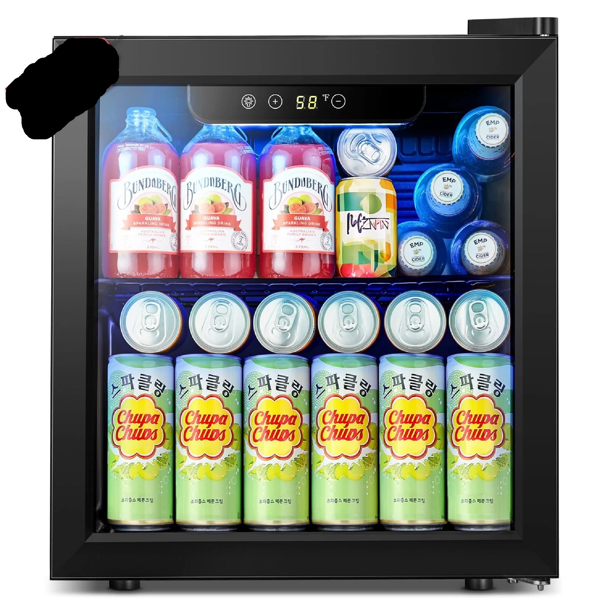 AUSEO JC-36 1.3 Cu.ft Beverage Refrigerator Cooler - 12 Bottle & 48 Can Mini Fridge