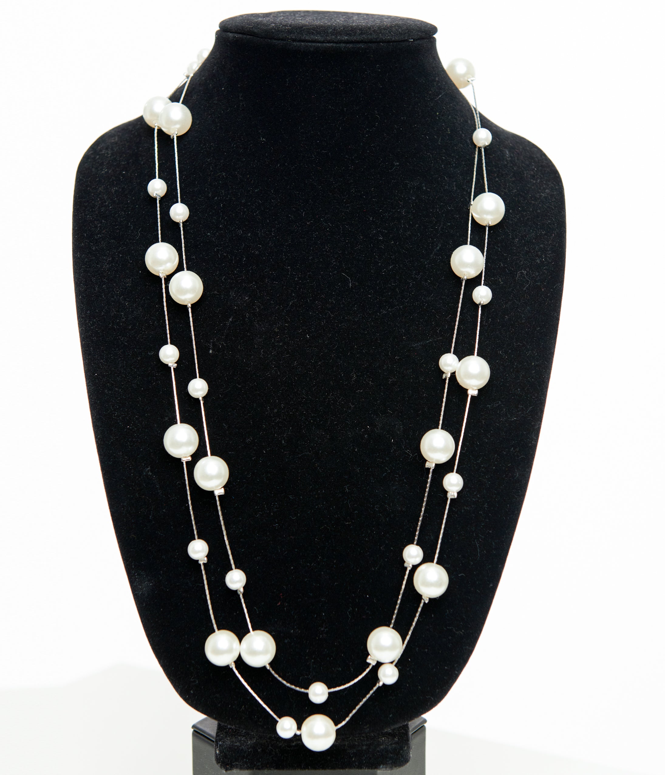 Unique Vintage 60 Long Pearl Necklace