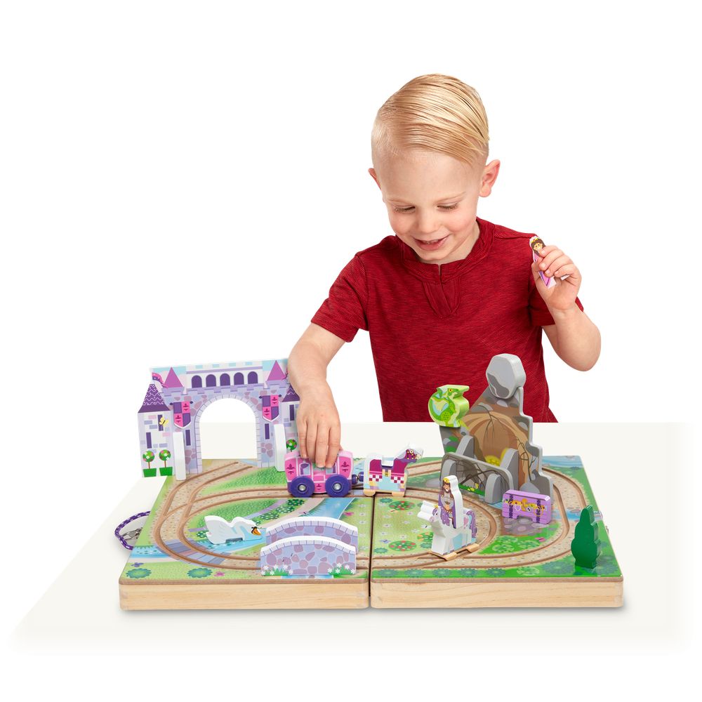 Melissa & Doug 32842 Take-Along Magical Royal Kingdom Play Set for Kids