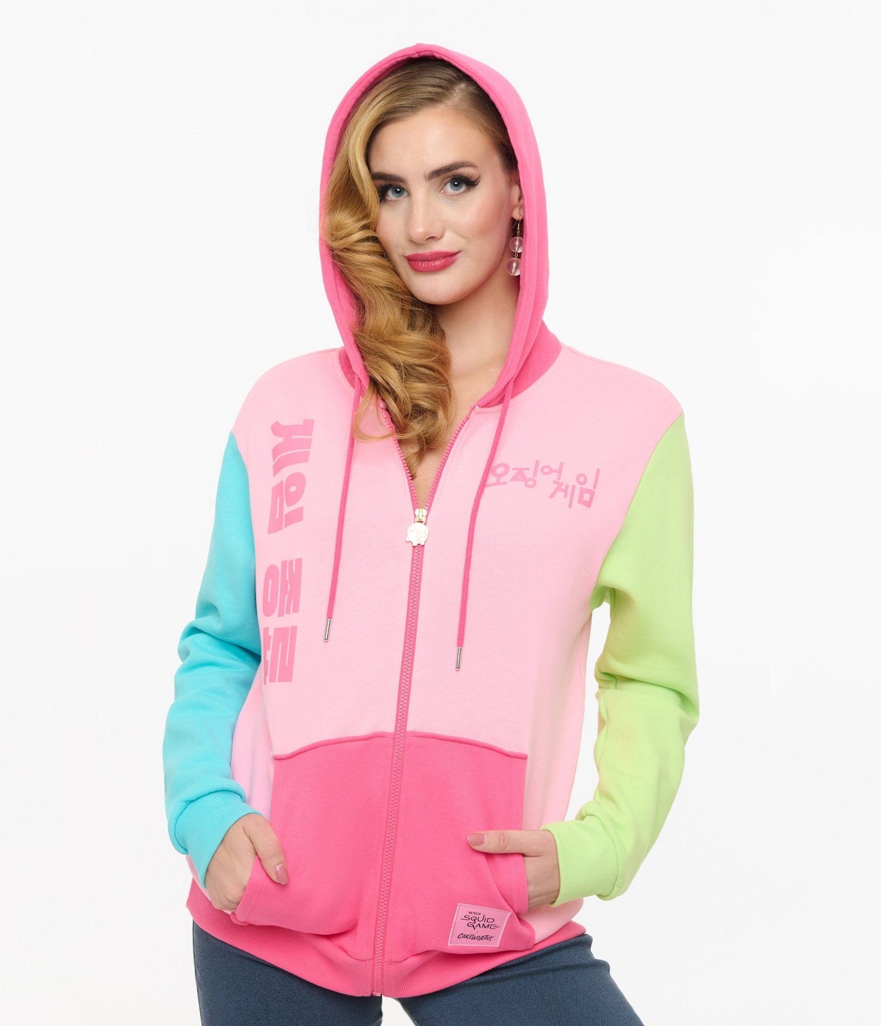 Cakeworthy Squid Game Color Block Hoodie