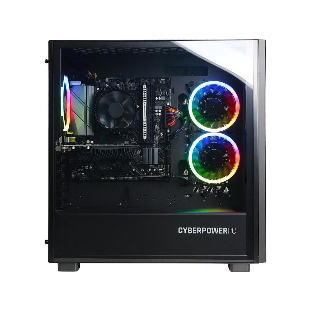 CyberPowerPC CS450160MB492105 Gamer Master Ryzen 7 7700 3.8GHz NVIDIA GeForce RTX 4070 12GB 32GB RAM 2TB SSD Win 11 Home Black