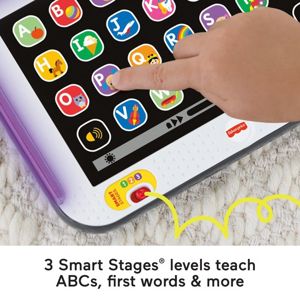 Fisher-Price HFY90 Laugh & Learn Smart Stages Tablet, Grey