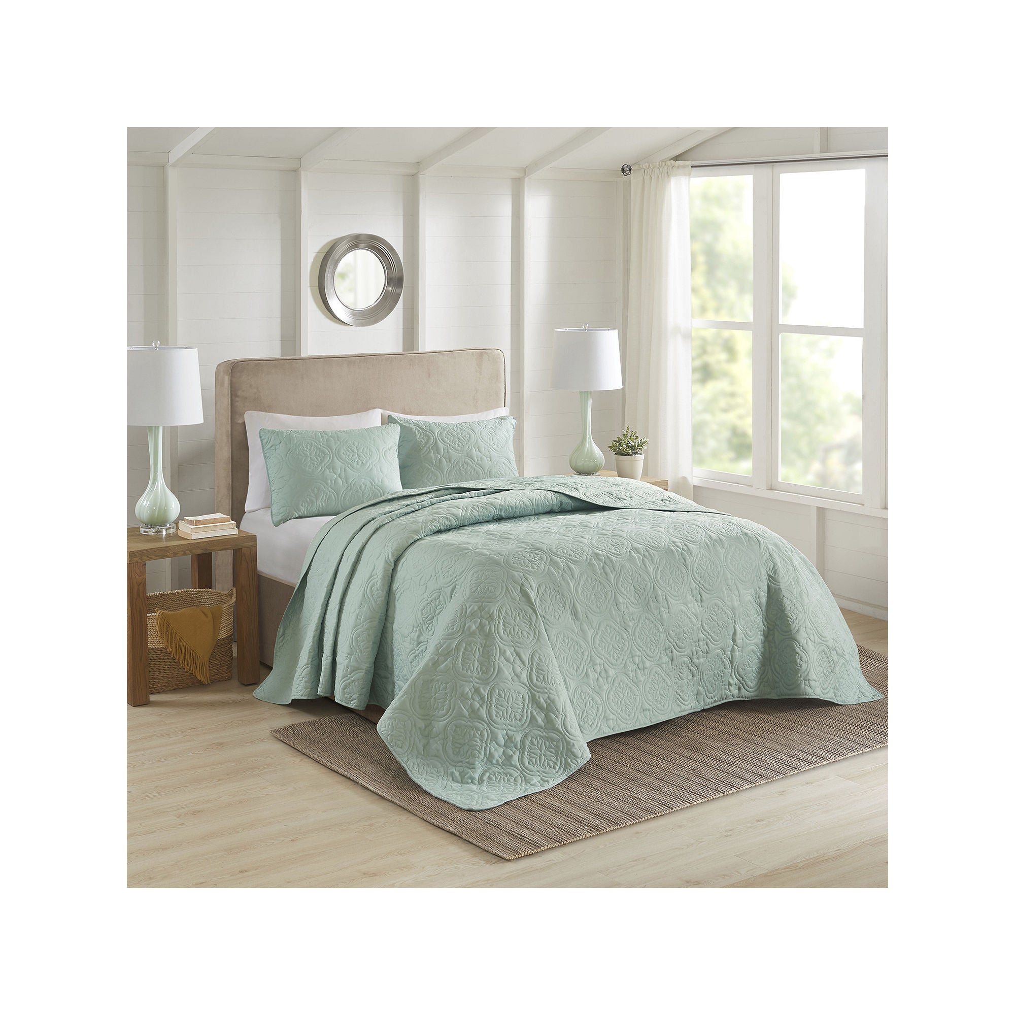 510 Design Hayley 3-pc. Reversible Bedspread Set Green - Full-Queen