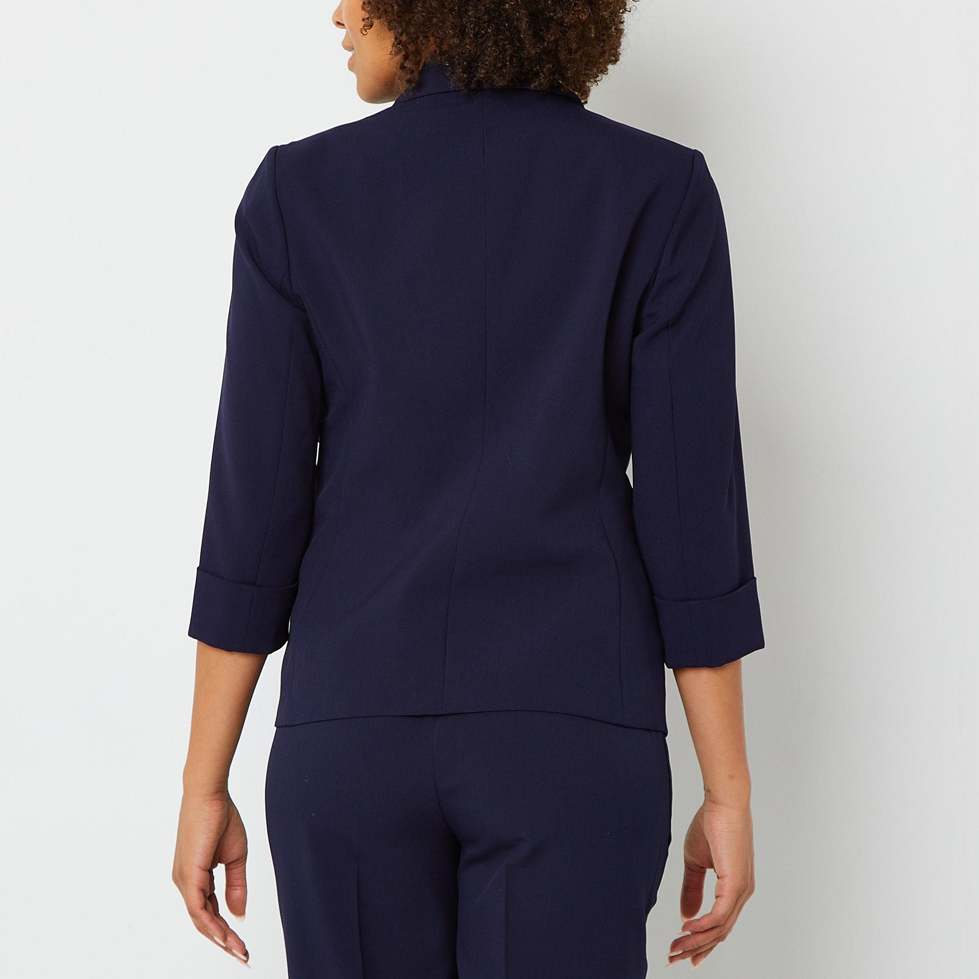 Black Label By Evan-Picone Women's Suit Jacket - NAVY 4