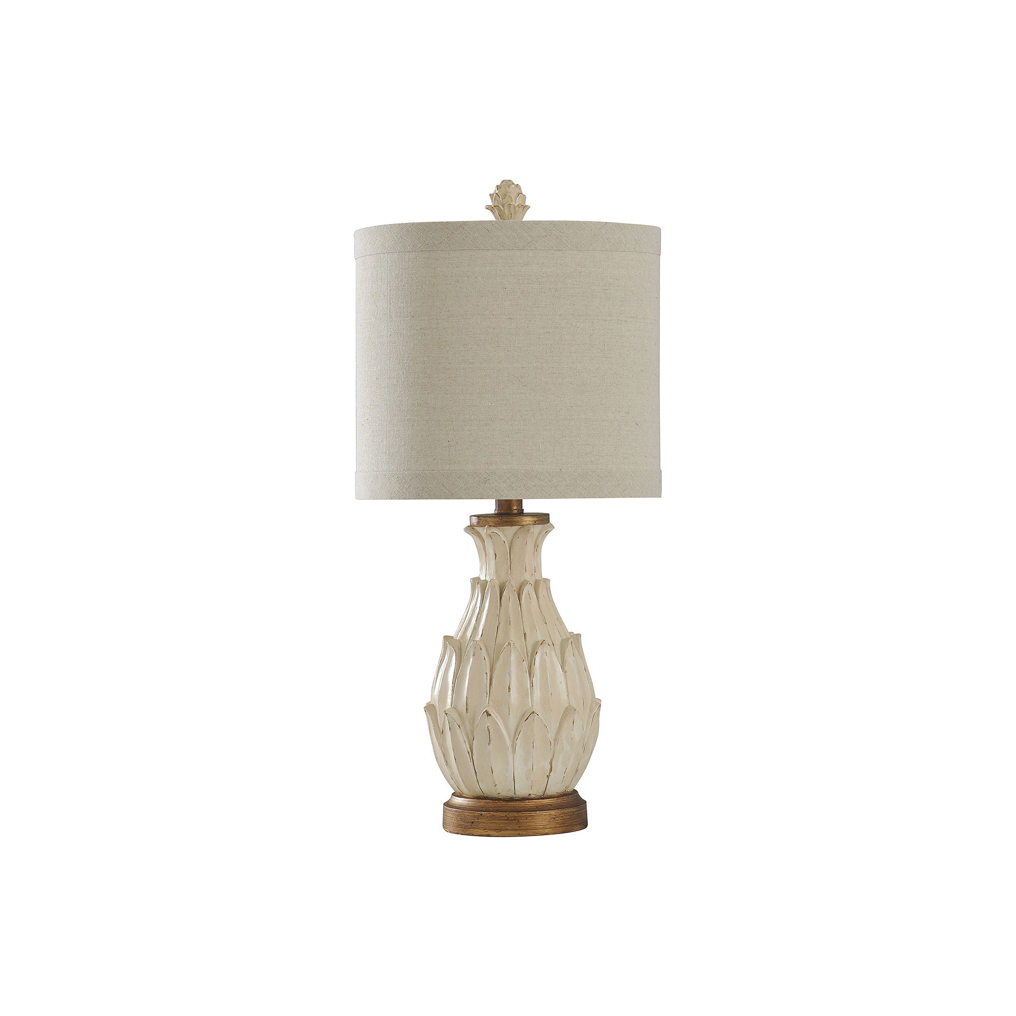 Style Craft TL28448DS Distressed Artichoke Table Lamp Beige