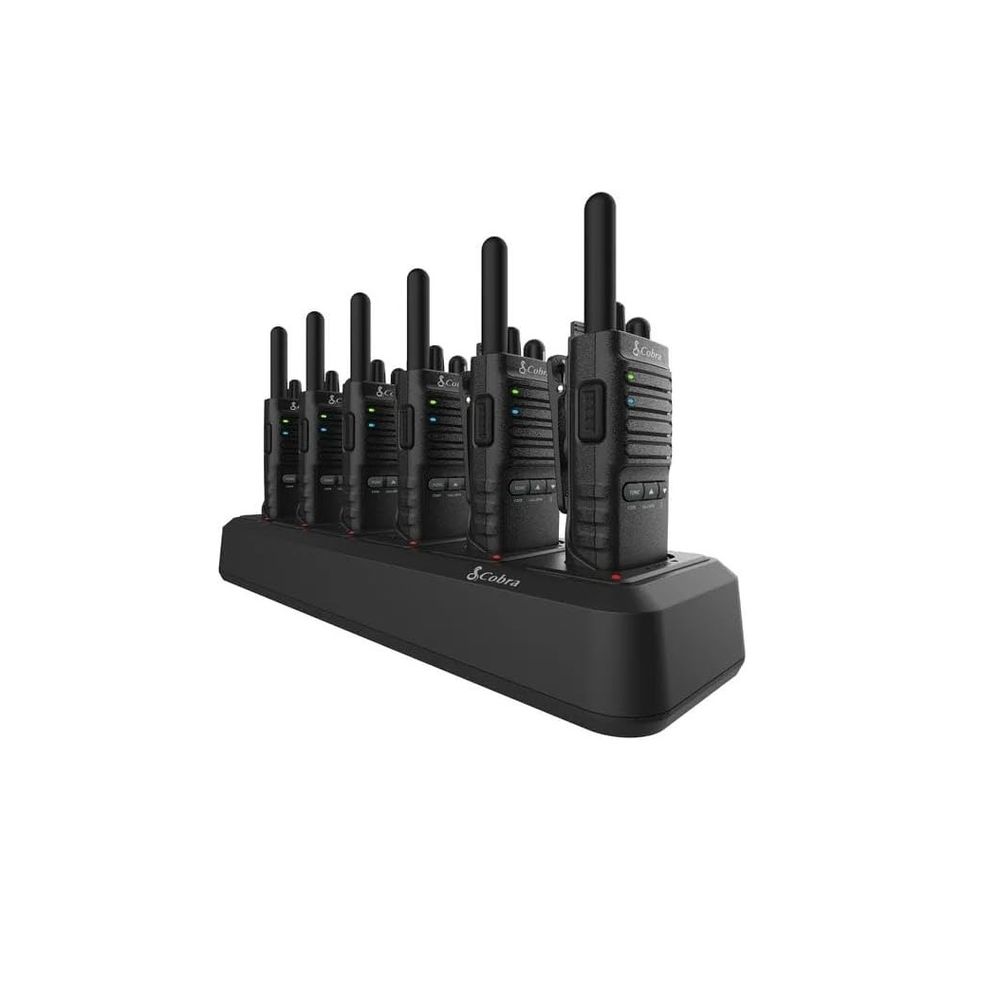 Cobra PDX655 Pro Business 2W FRS Two-Way Radios (6-Pack) and Charging Dock