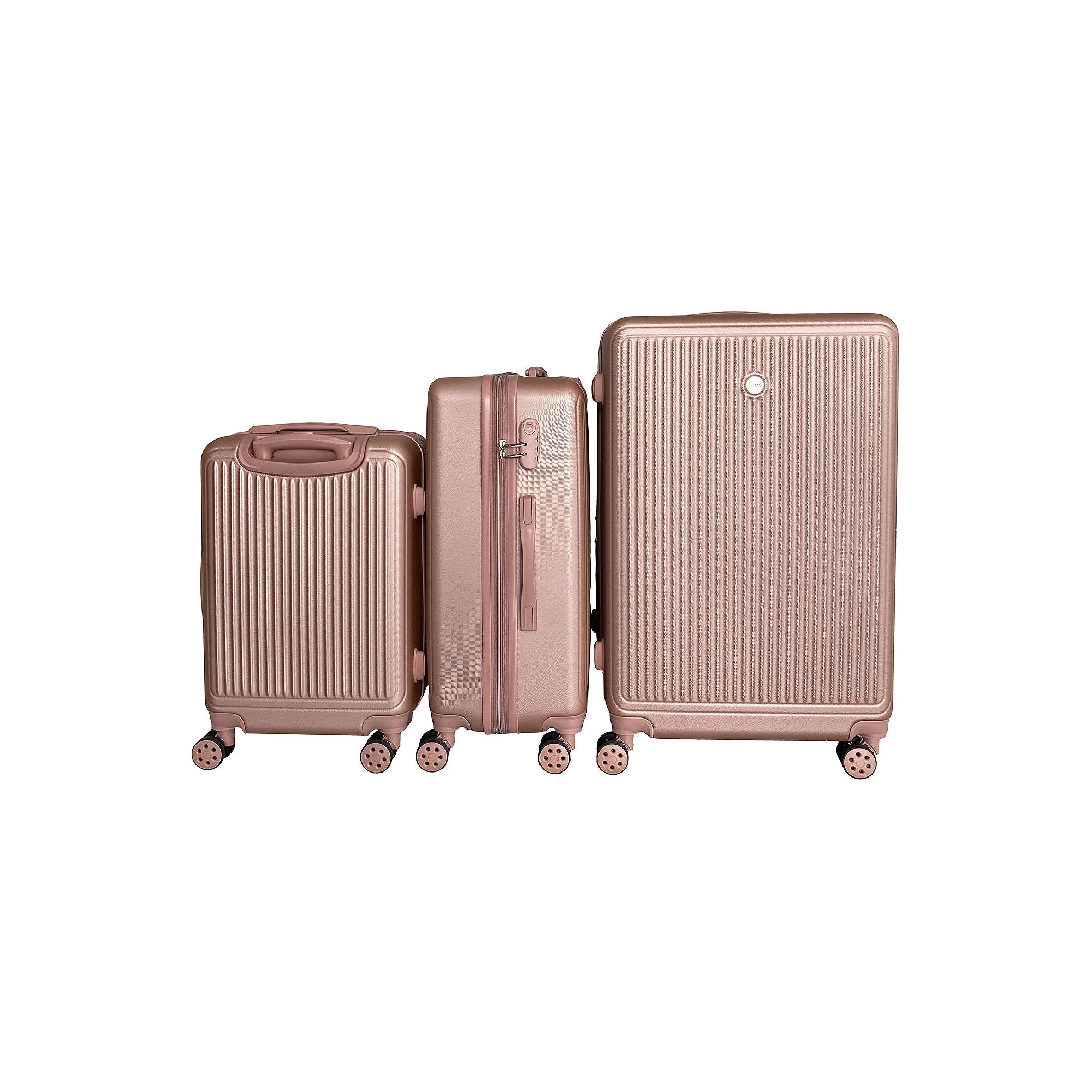 Izod Clara 3-Pc. Hardside Expandable Luggage Set - ROSE GOLD ONE SIZE