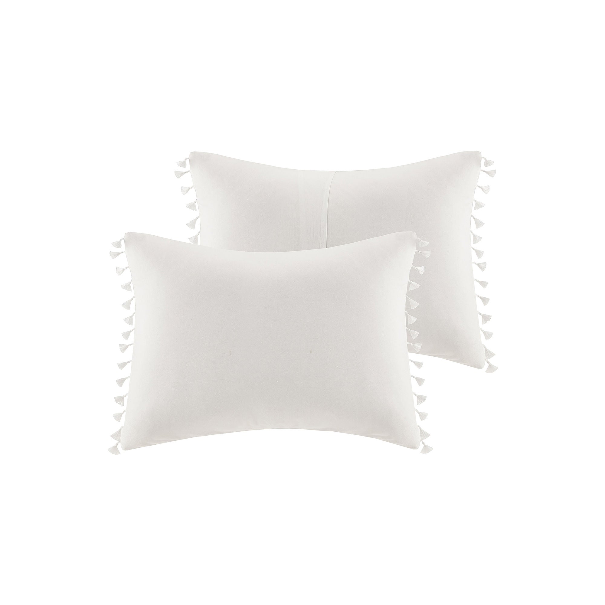 Madison Park Daisi Cotton Duvet Cover Set - IVORY ONE SIZE