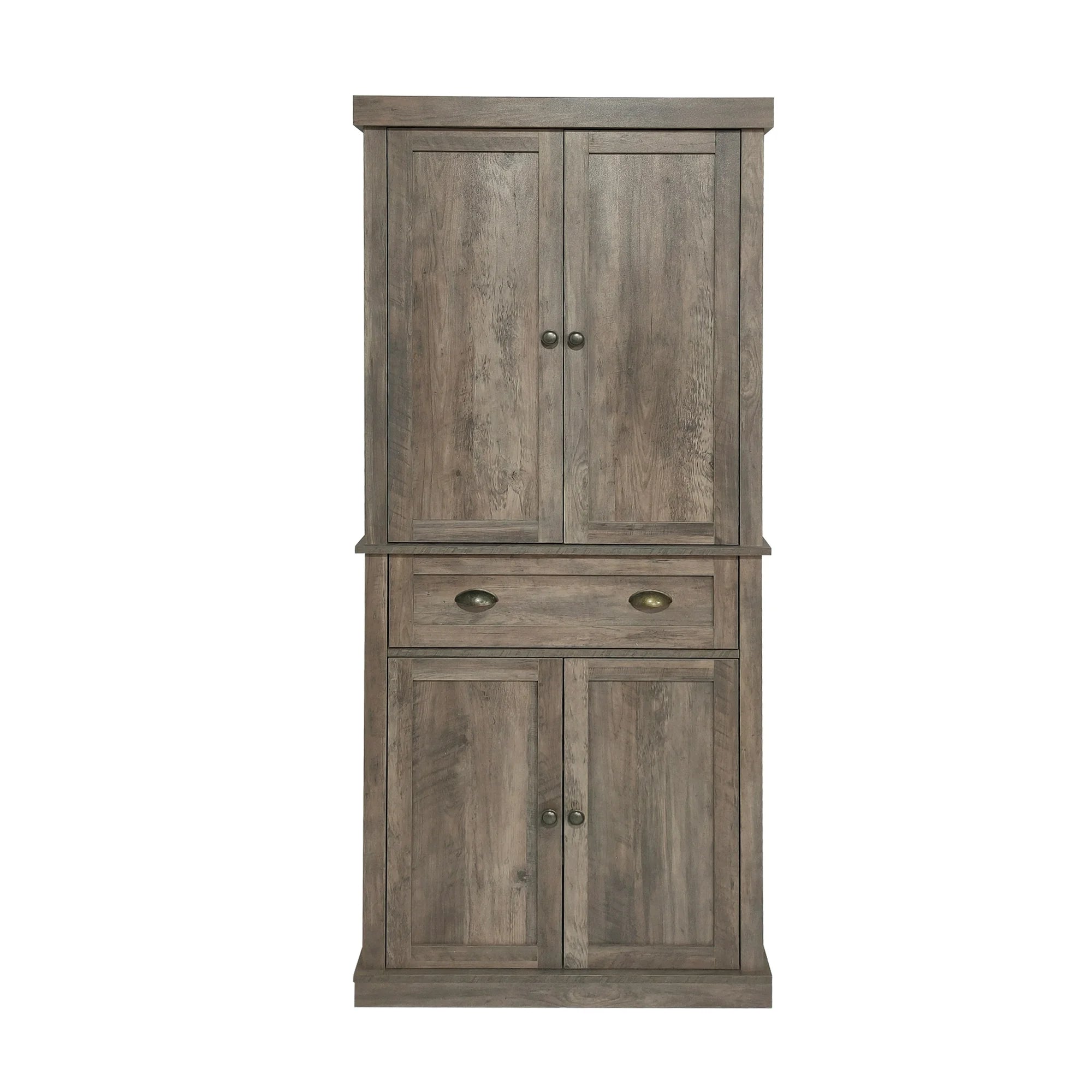 Ktaxon FCH 72 Kitchen Pantry Sideboard Storage Cabinet, Oak Gray