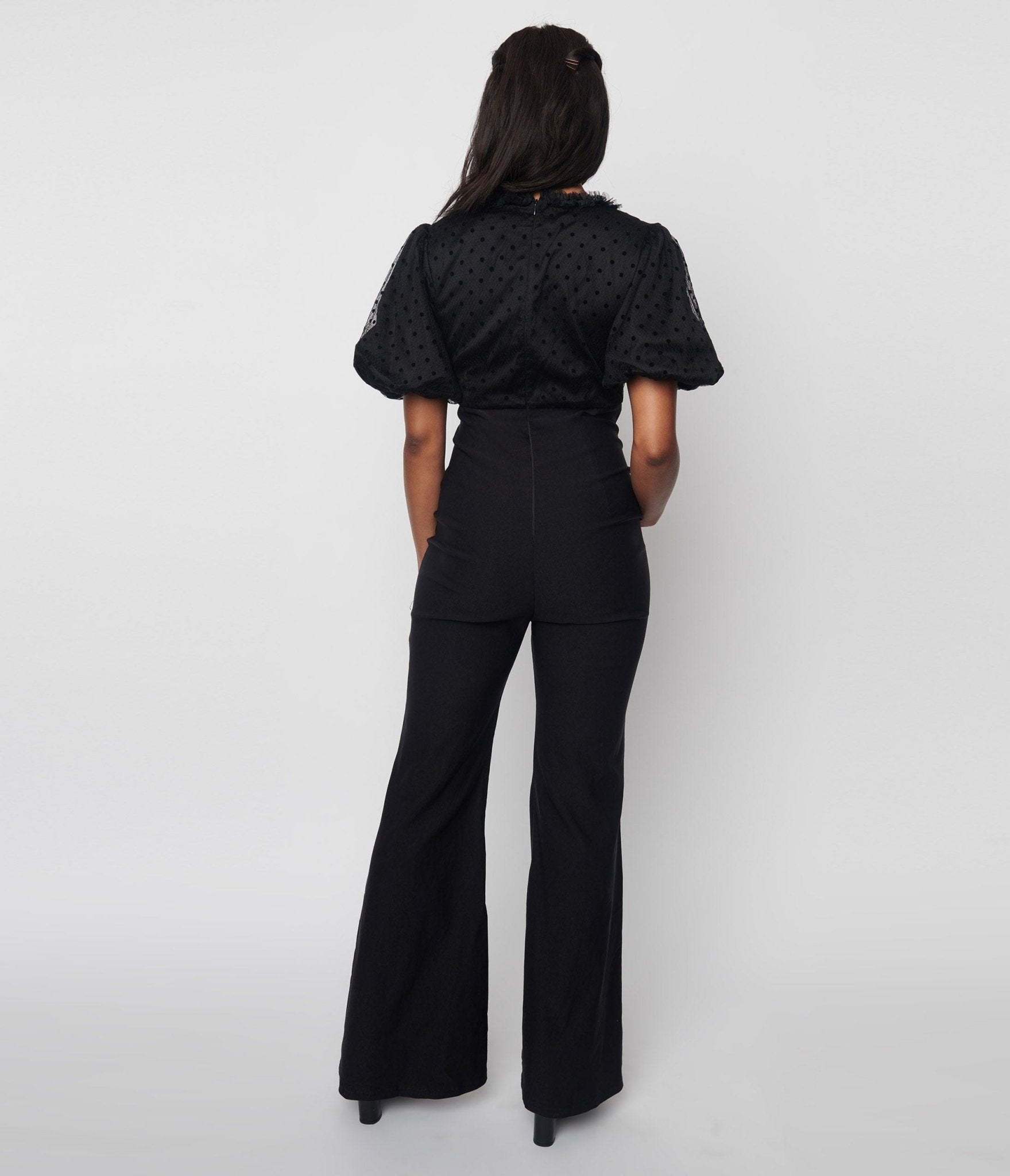 Black Polka Dot Dina Jumpsuit