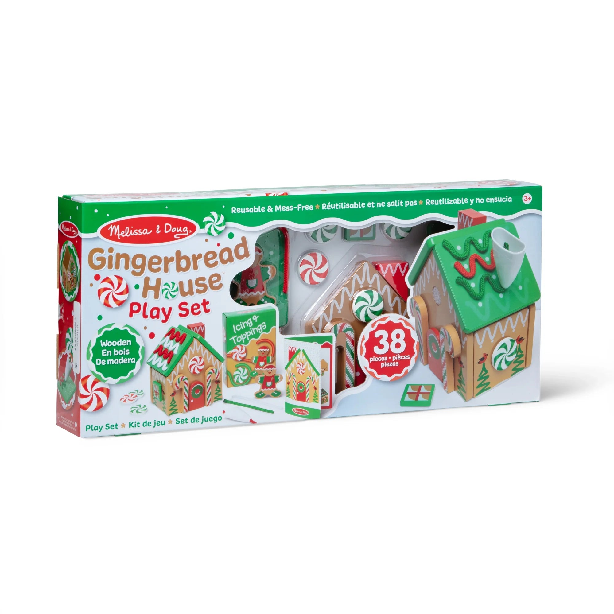 Melissa & Doug 50349 Wooden Gingerbread House - FSC Certified