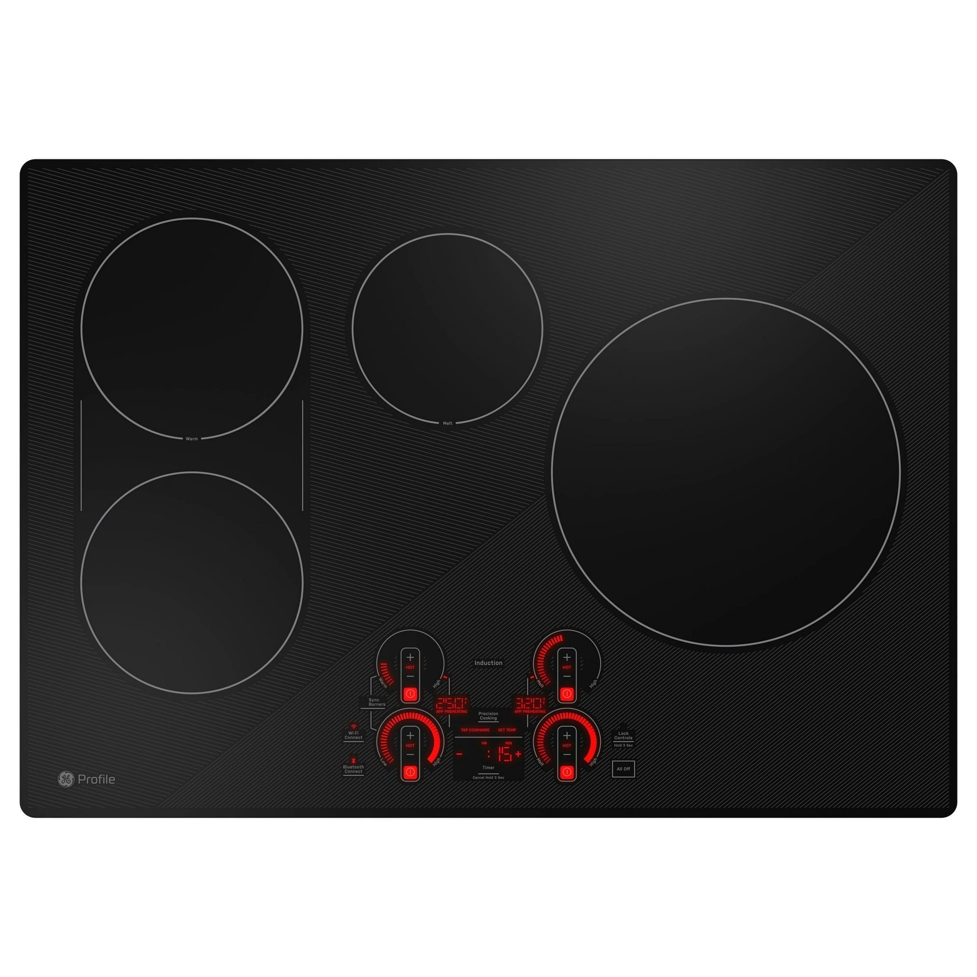 GE Appliances PHP9030DTBB 30 Built-In Touch Control Induction Cooktop, Black